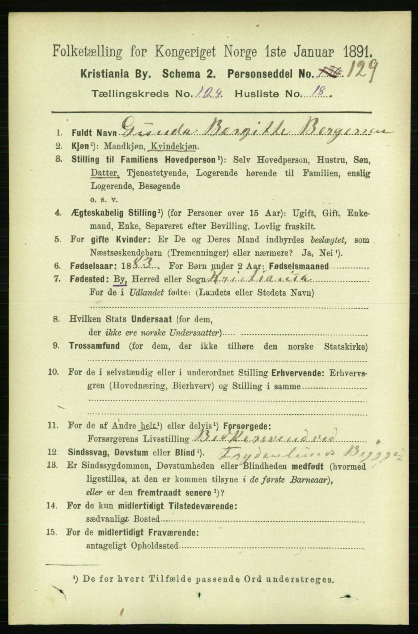 RA, 1891 census for 0301 Kristiania, 1891, p. 65710