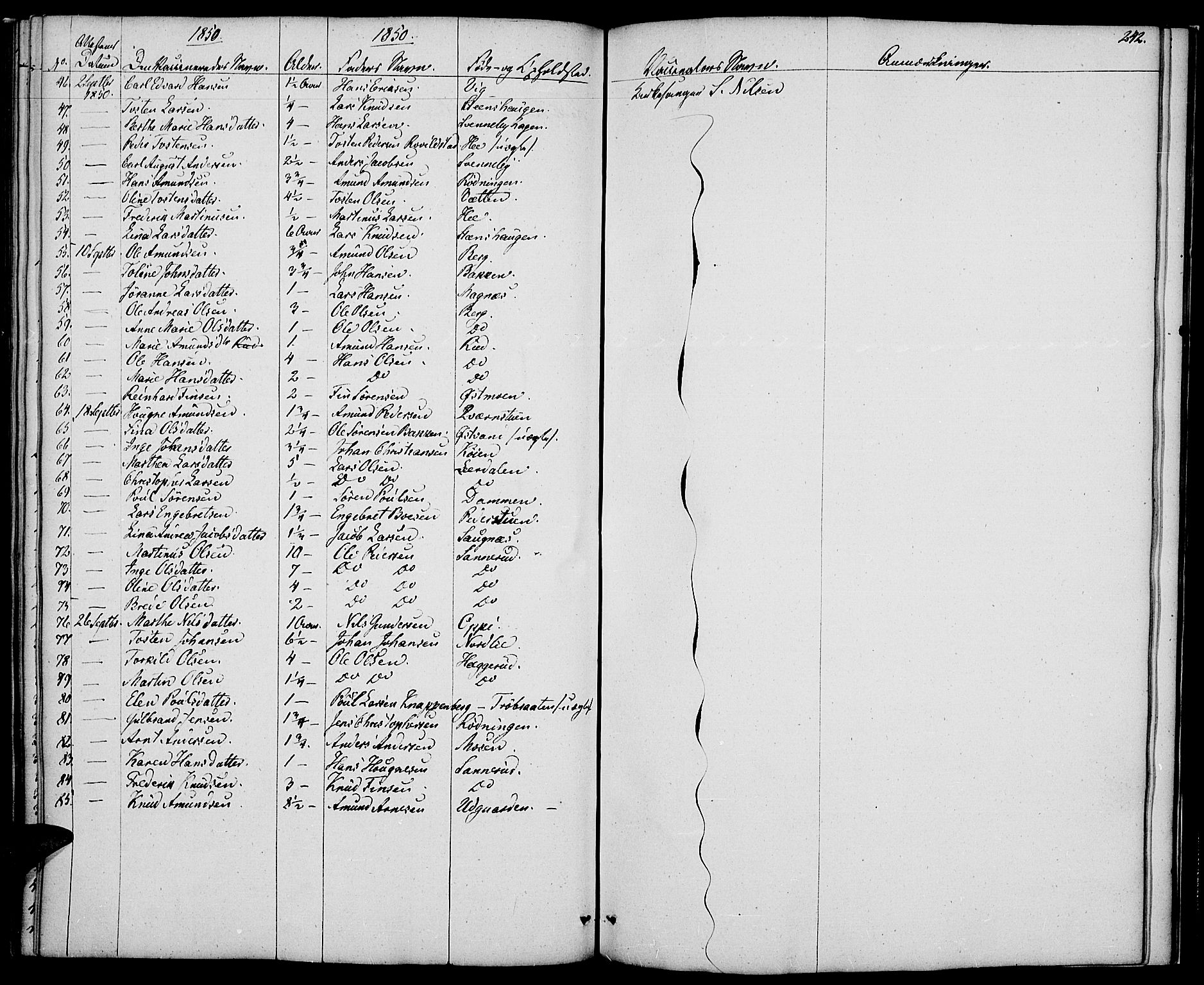 Nord-Odal prestekontor, SAH/PREST-032/H/Ha/Haa/L0002: Parish register (official) no. 2, 1839-1850, p. 242
