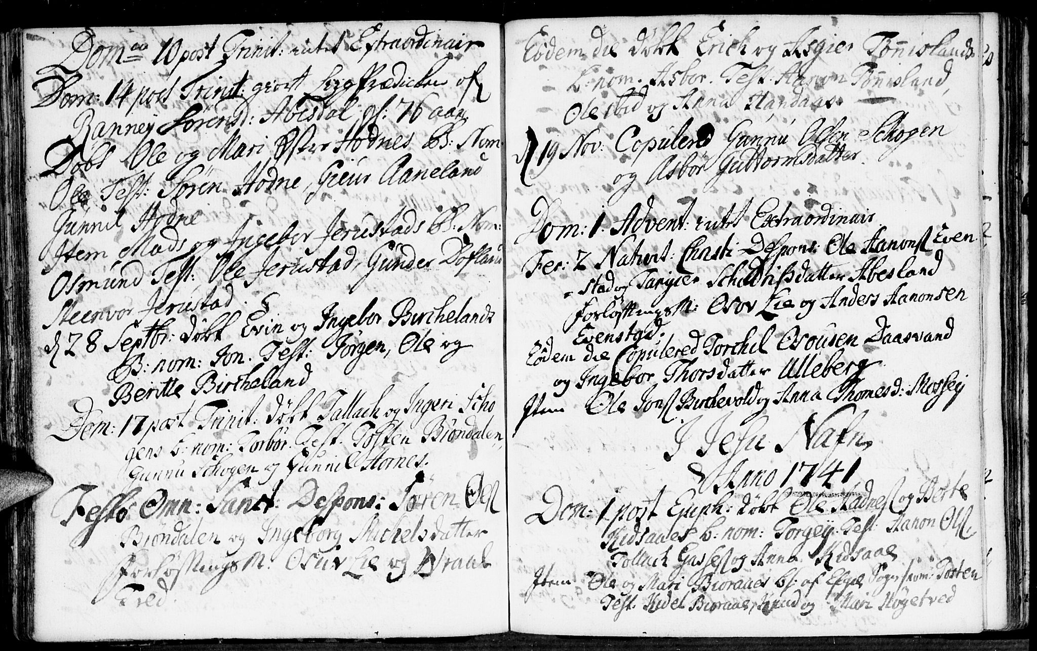 Evje sokneprestkontor, AV/SAK-1111-0008/F/Fa/Fab/L0001: Parish register (official) no. A 1, 1704-1764, p. 150-151