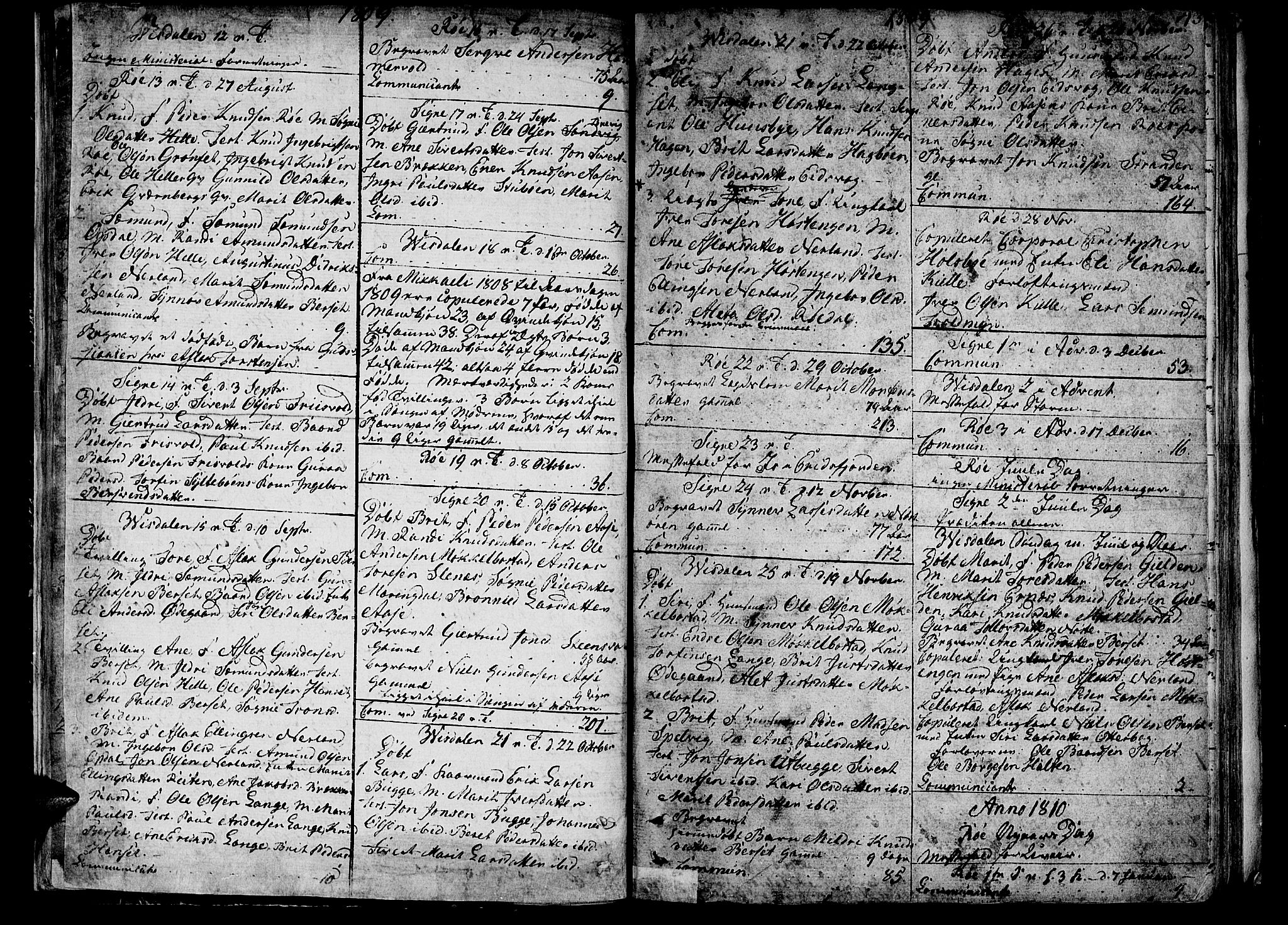 Ministerialprotokoller, klokkerbøker og fødselsregistre - Møre og Romsdal, AV/SAT-A-1454/551/L0622: Parish register (official) no. 551A02, 1804-1845, p. 42-43