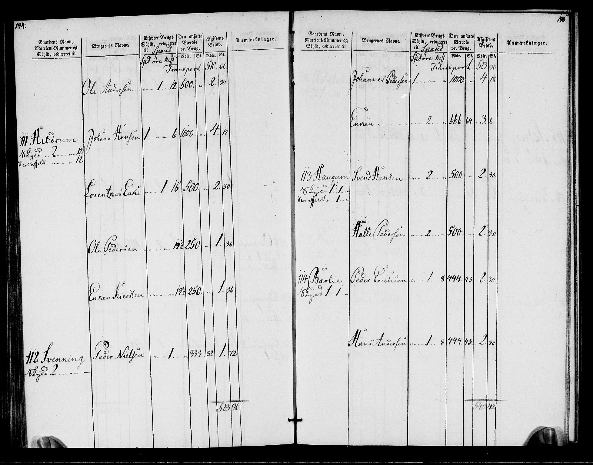 Rentekammeret inntil 1814, Realistisk ordnet avdeling, AV/RA-EA-4070/N/Ne/Nea/L0155: Namdalen fogderi. Oppebørselsregister, 1803-1804, p. 100