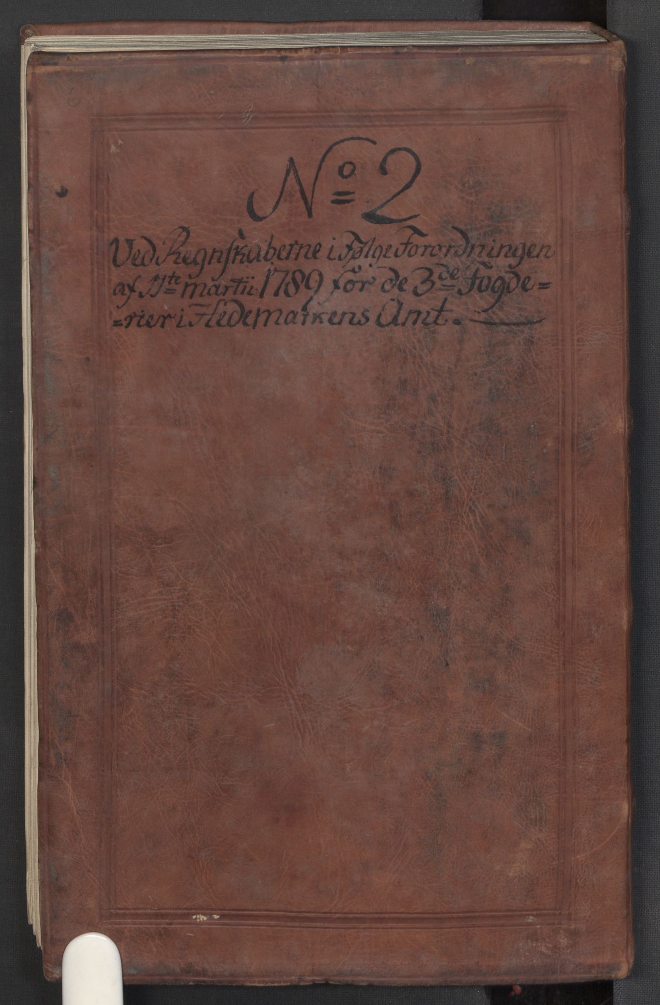 Rentekammeret inntil 1814, Reviderte regnskaper, Mindre regnskaper, AV/RA-EA-4068/Rf/Rfe/L0012: Hedmark fogderi, 1789, p. 202