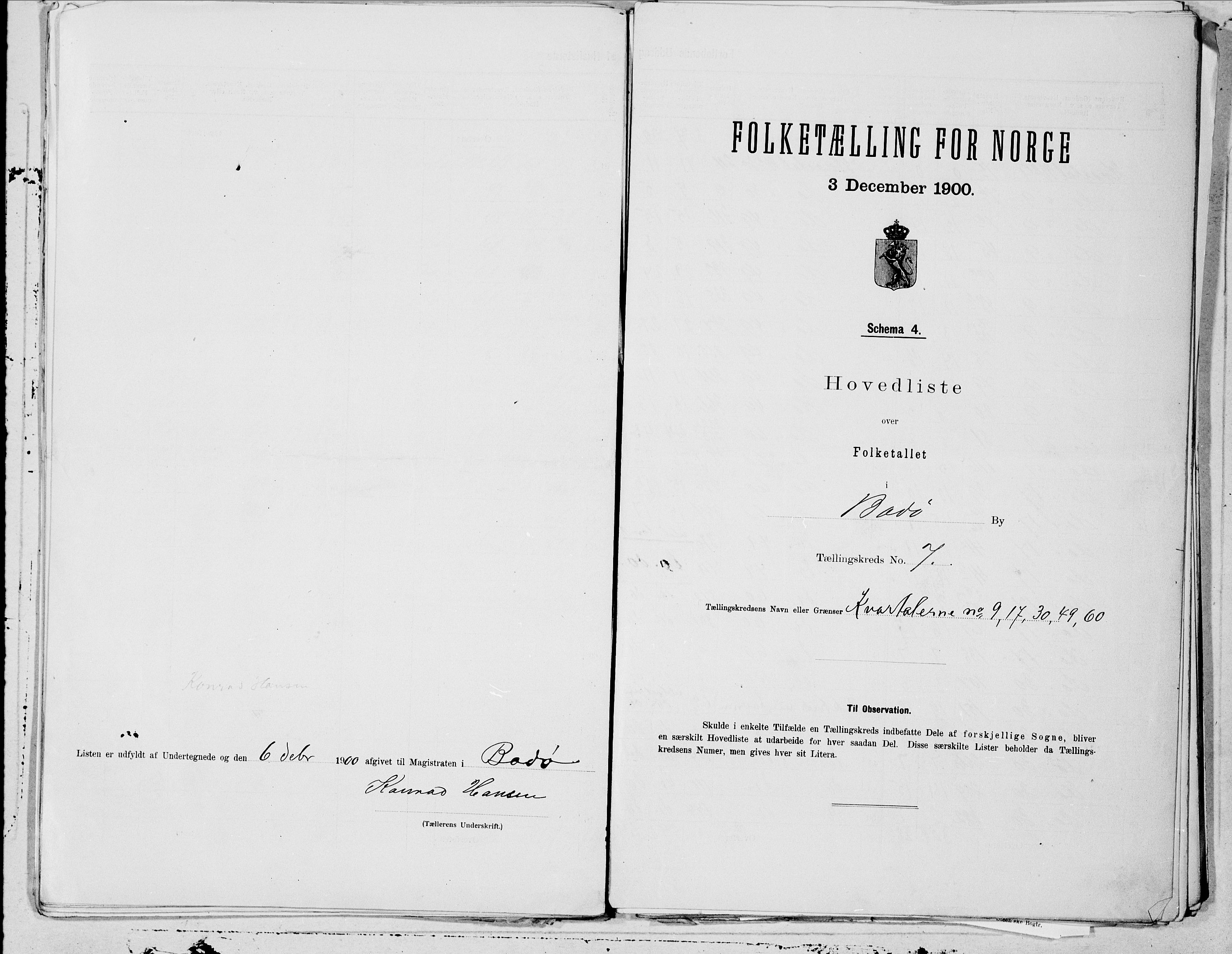 SAT, 1900 census for Bodø, 1900, p. 14