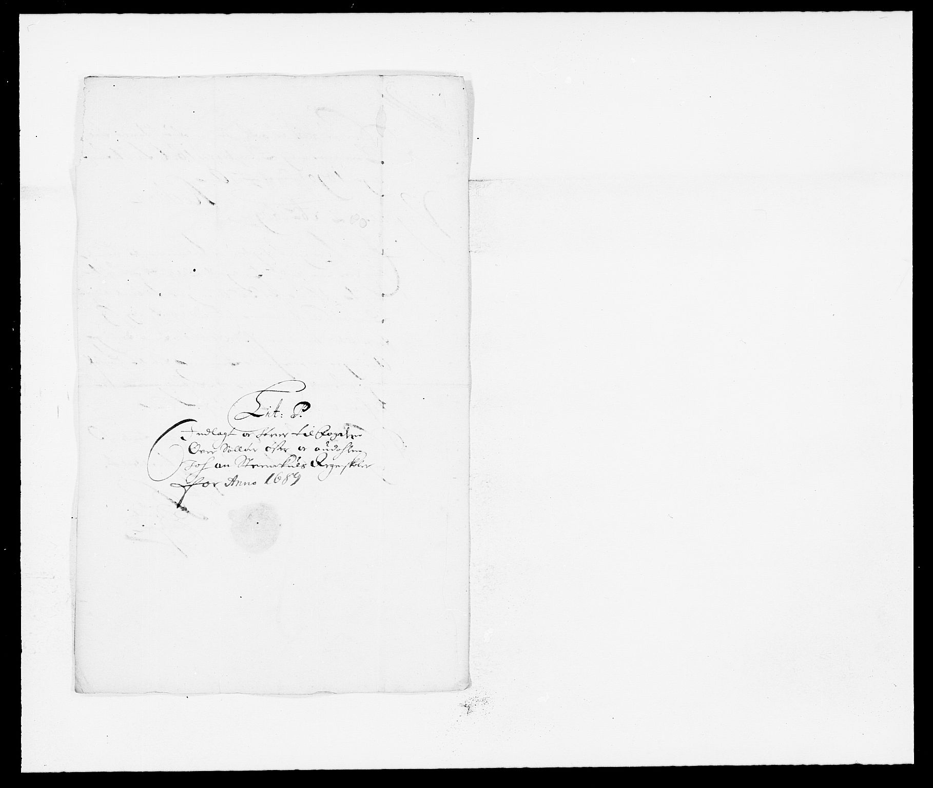 Rentekammeret inntil 1814, Reviderte regnskaper, Fogderegnskap, RA/EA-4092/R13/L0827: Fogderegnskap Solør, Odal og Østerdal, 1689, p. 353