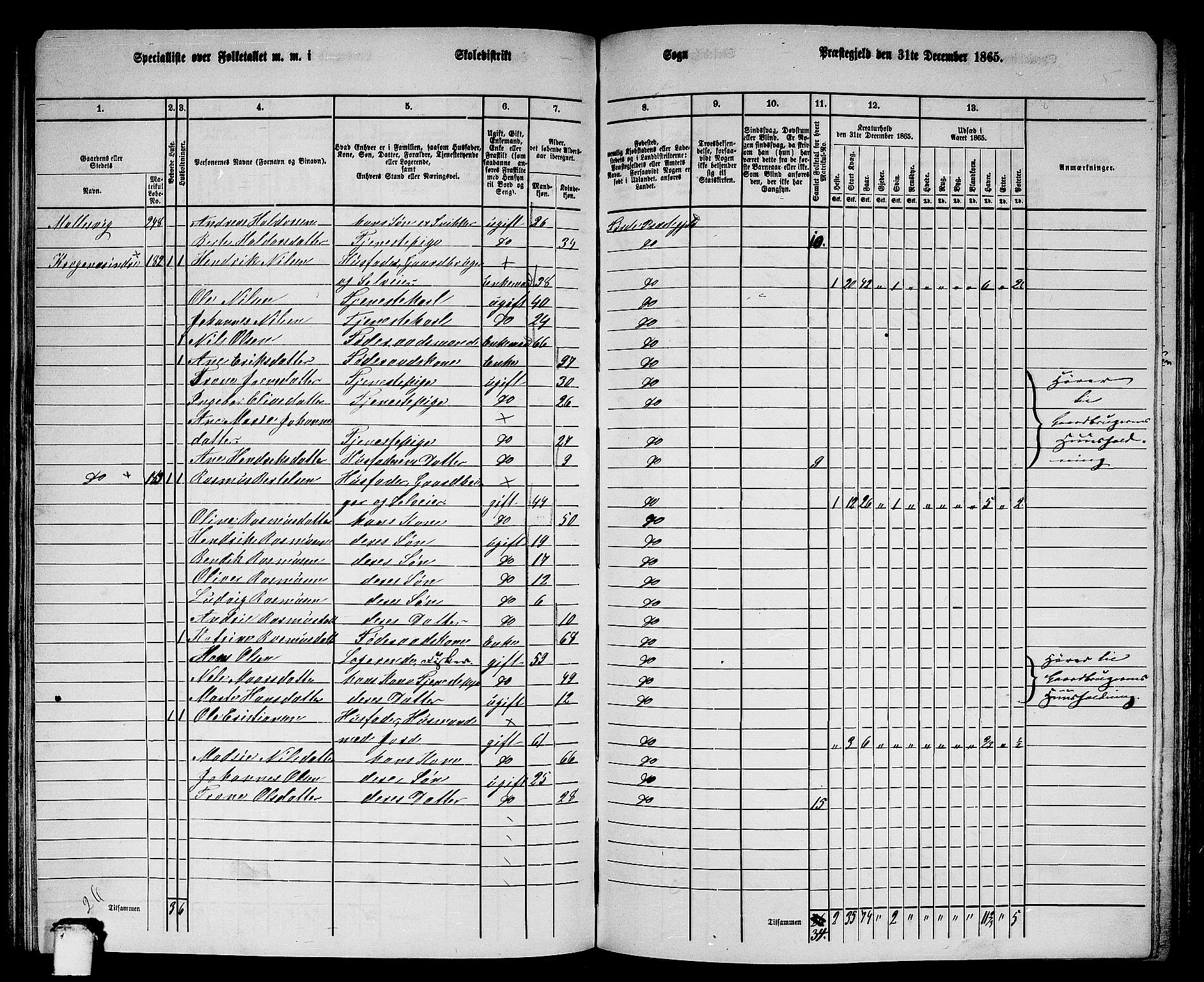 RA, 1865 census for Førde, 1865, p. 179