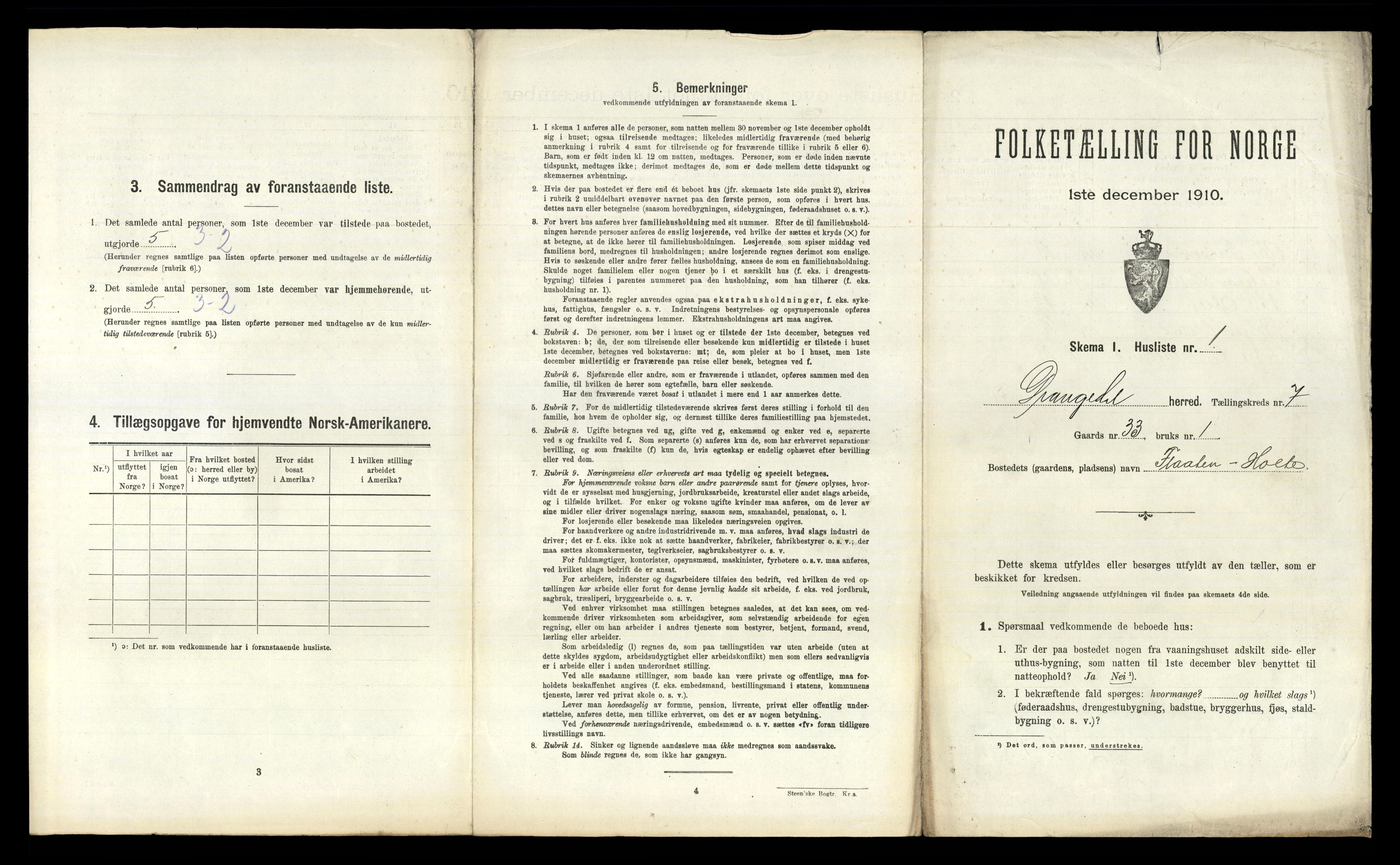 RA, 1910 census for Drangedal, 1910, p. 583