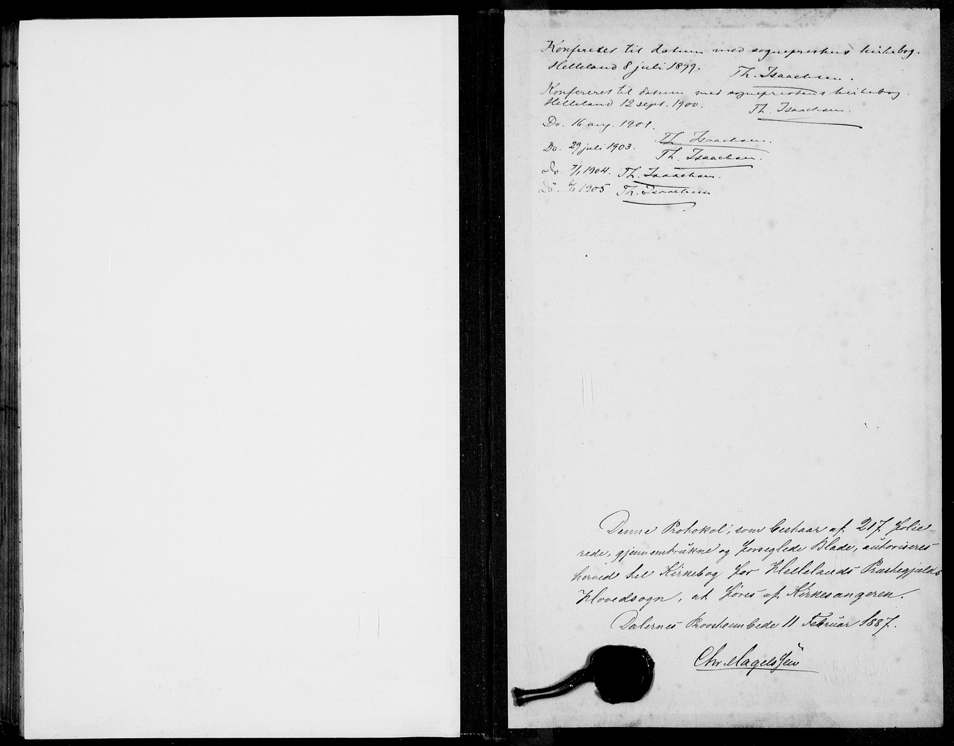 Helleland sokneprestkontor, AV/SAST-A-101810/S06/L0005: Parish register (copy) no. B 4, 1887-1941