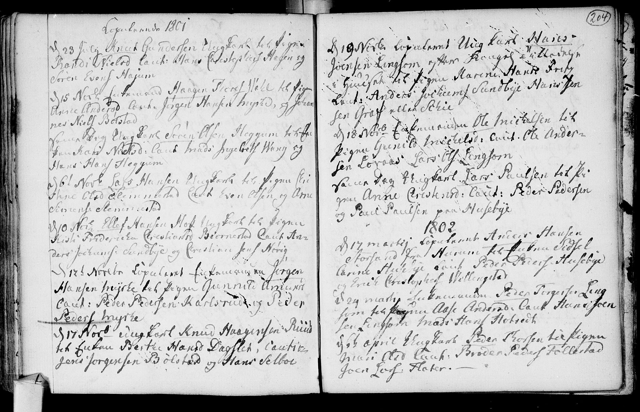 Røyken kirkebøker, AV/SAKO-A-241/F/Fa/L0003: Parish register (official) no. 3, 1782-1813, p. 204