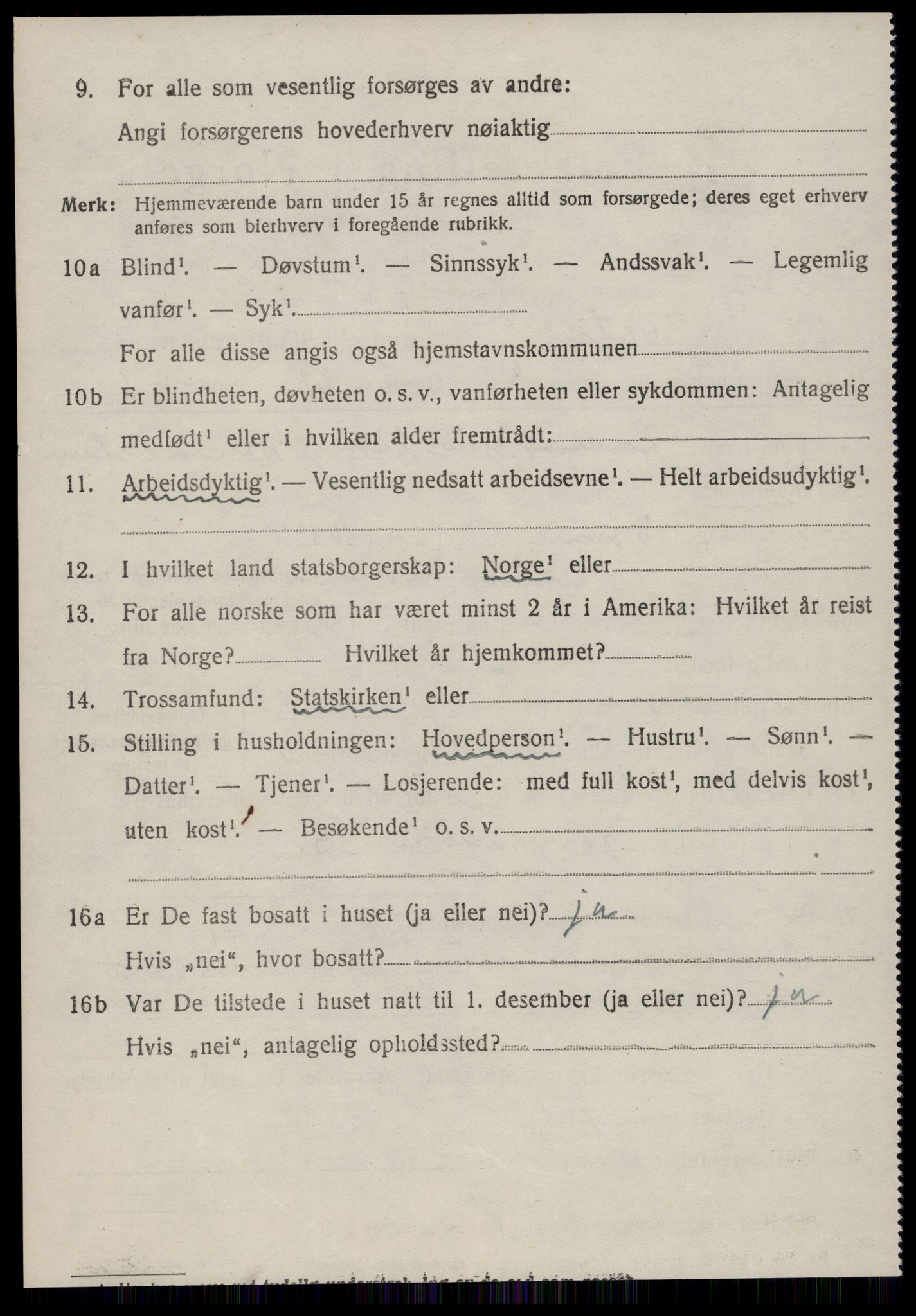 SAT, 1920 census for Ulstein, 1920, p. 3803