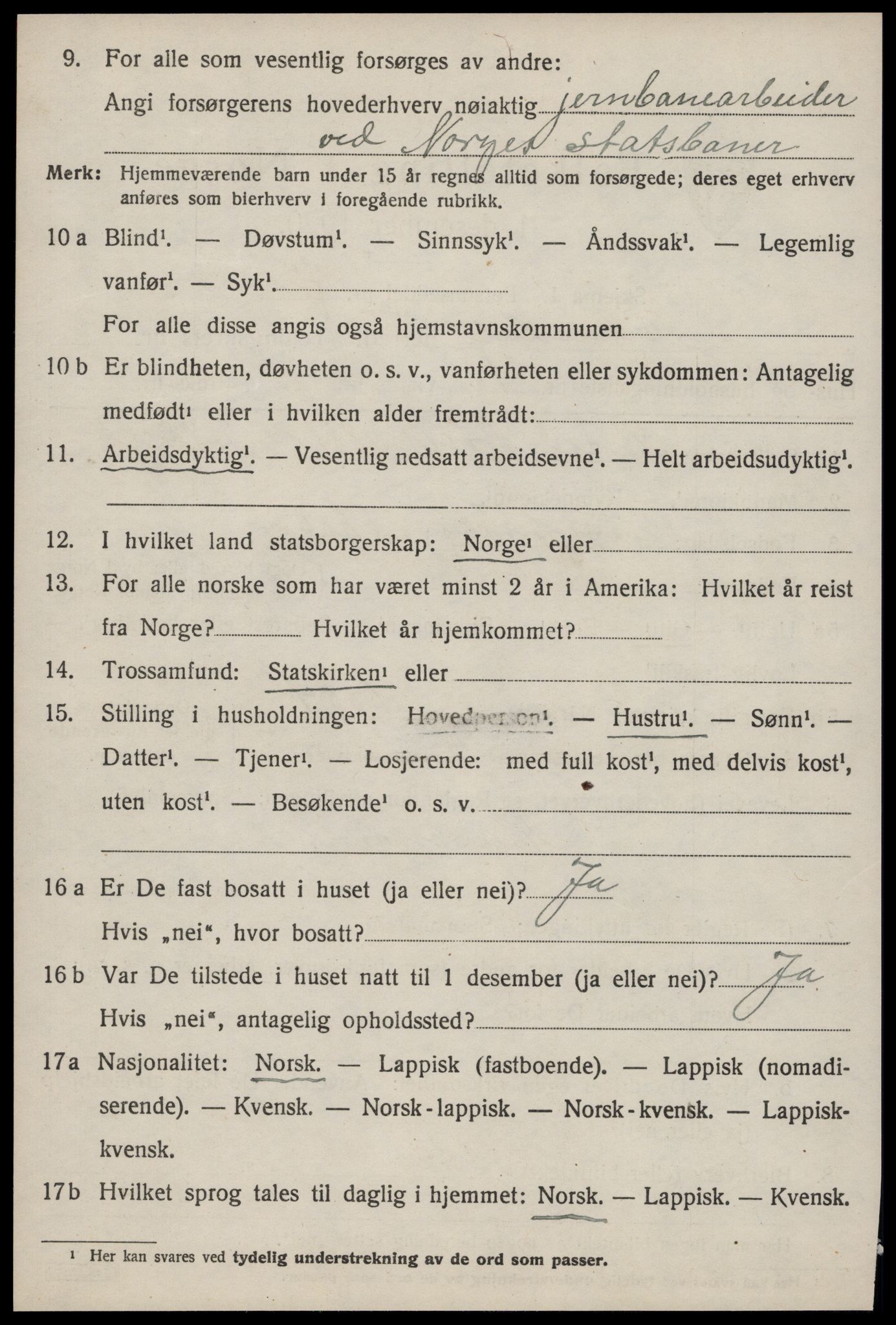 SAT, 1920 census for Soknedal, 1920, p. 1865