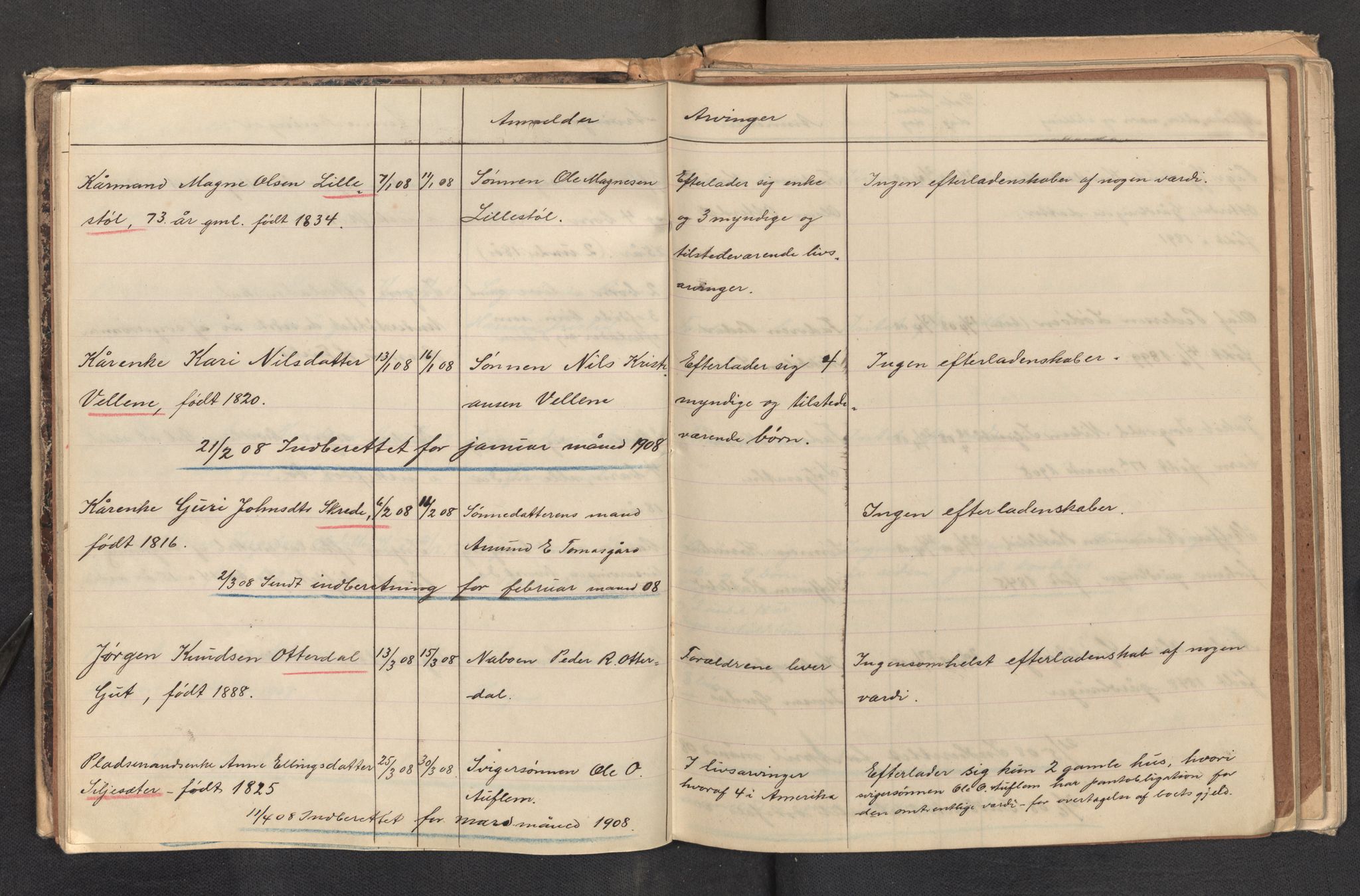 Lensmannen i Hornindal, AV/SAB-A-28201/0006/L0001: Dødsfallprotokoll, 1877-1929