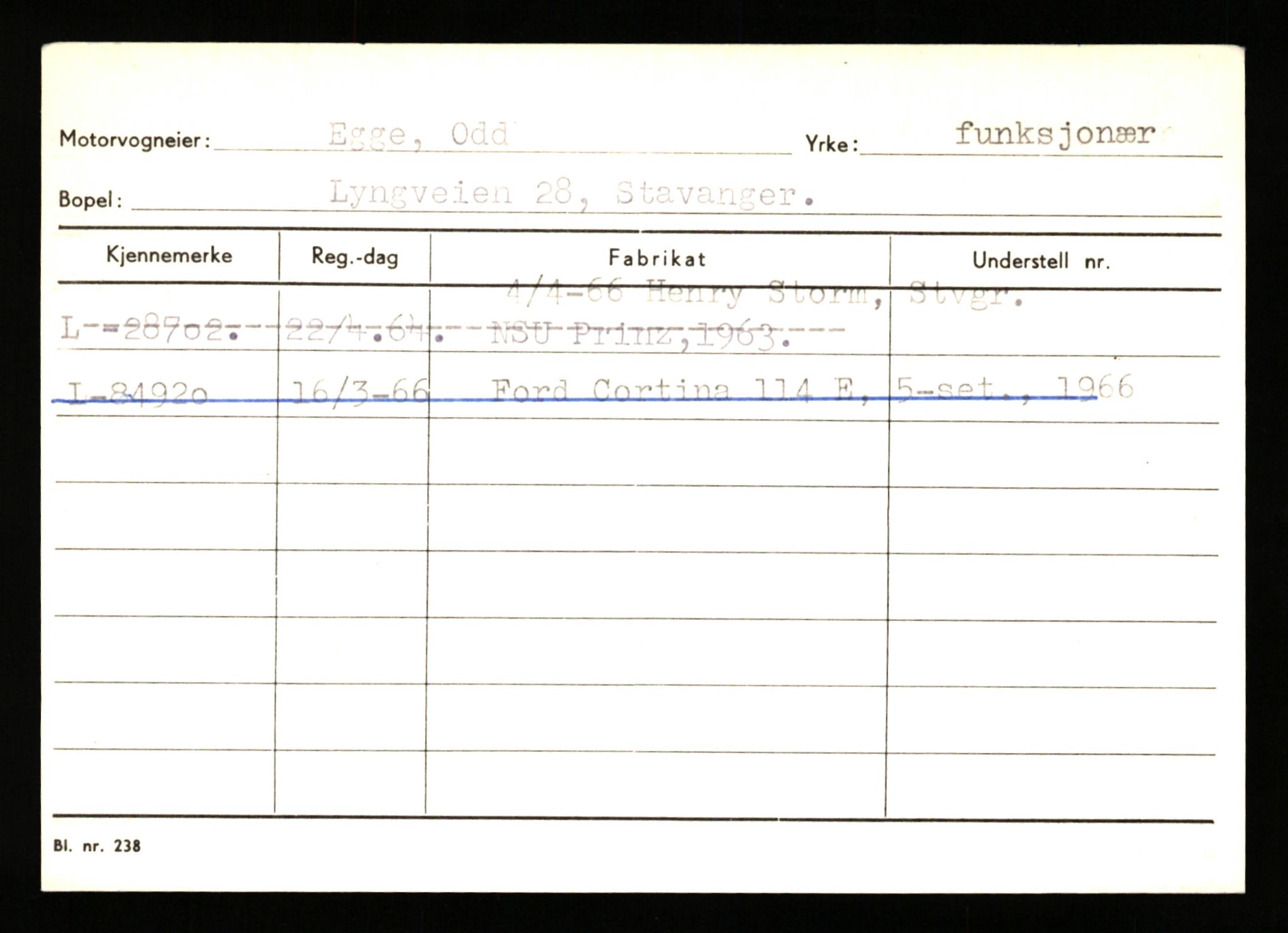 Stavanger trafikkstasjon, AV/SAST-A-101942/0/H/L0007: Egerøy - Eppeland, 1930-1971, p. 25