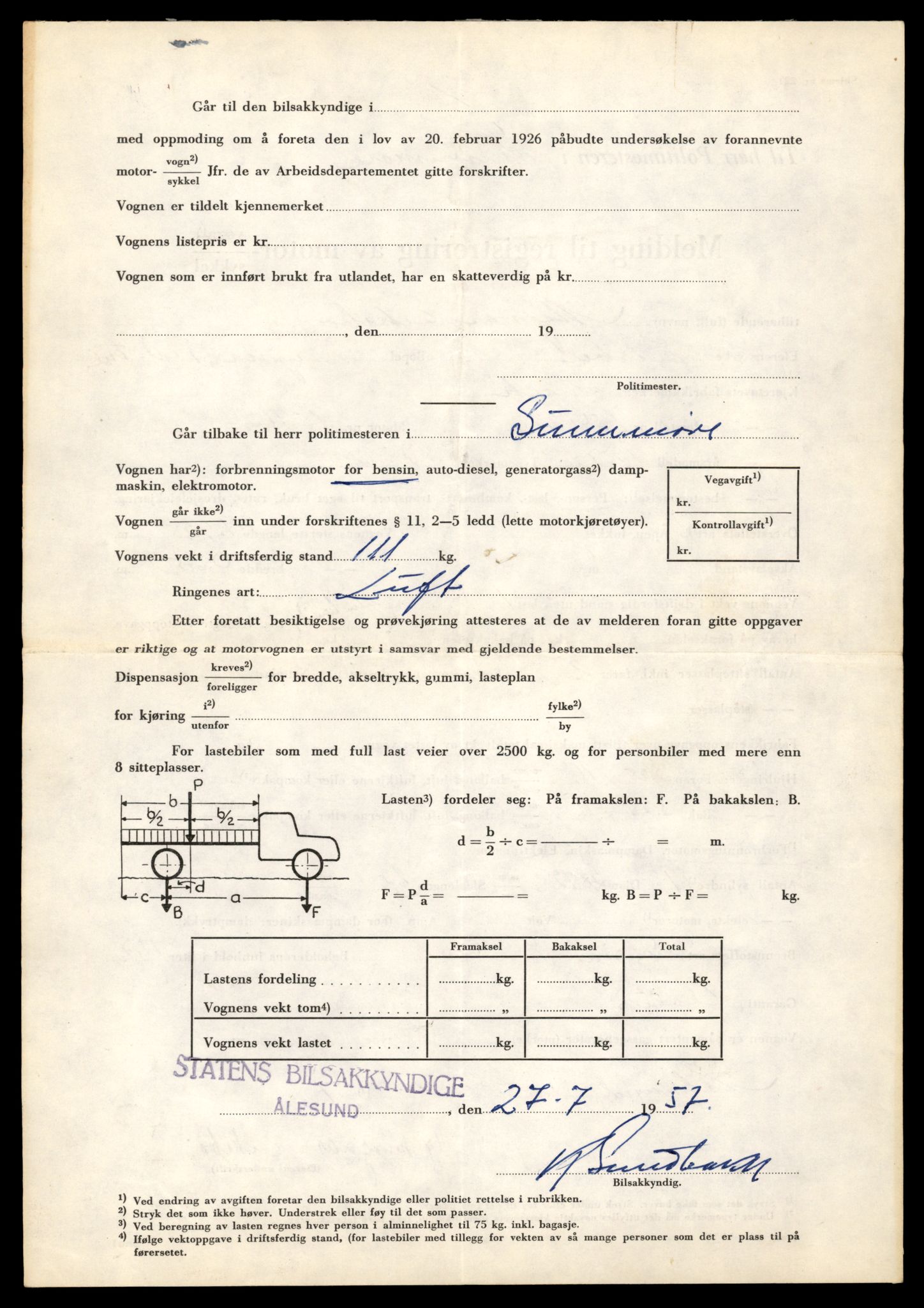 Møre og Romsdal vegkontor - Ålesund trafikkstasjon, AV/SAT-A-4099/F/Fe/L0040: Registreringskort for kjøretøy T 13531 - T 13709, 1927-1998, p. 2454