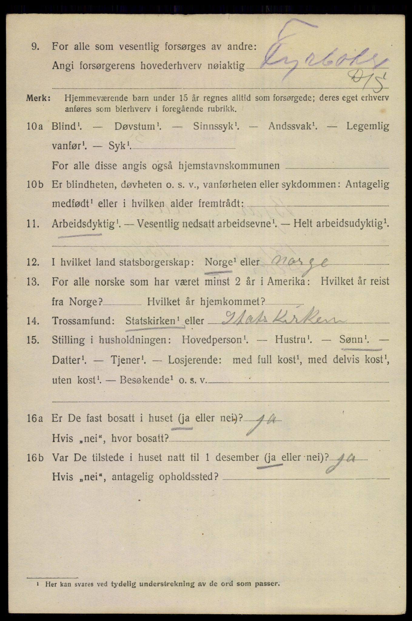 SAKO, 1920 census for Drammen, 1920, p. 66220