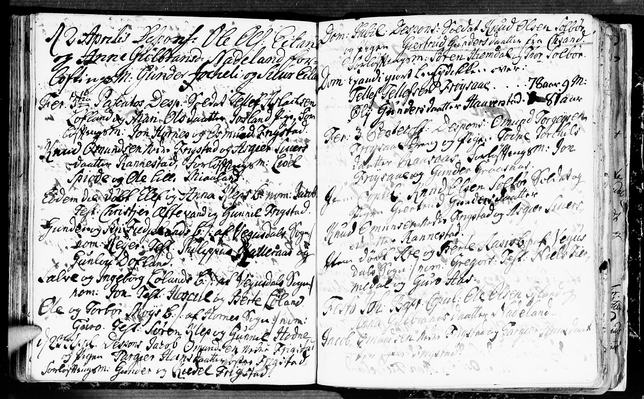 Evje sokneprestkontor, AV/SAK-1111-0008/F/Fa/Fac/L0001: Parish register (official) no. A 1, 1705-1764, p. 241-242