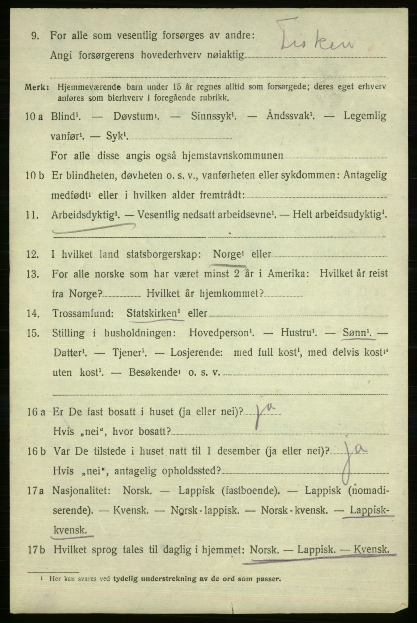 SATØ, 1920 census for Vardø rural district, 1920, p. 2577