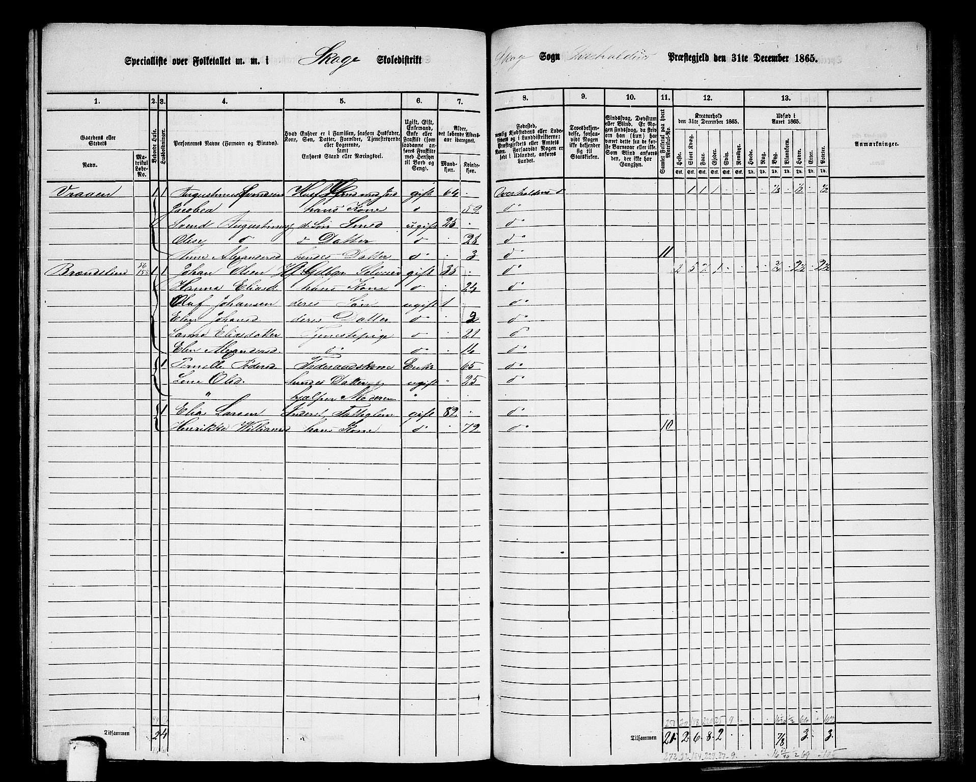RA, 1865 census for Overhalla, 1865, p. 102