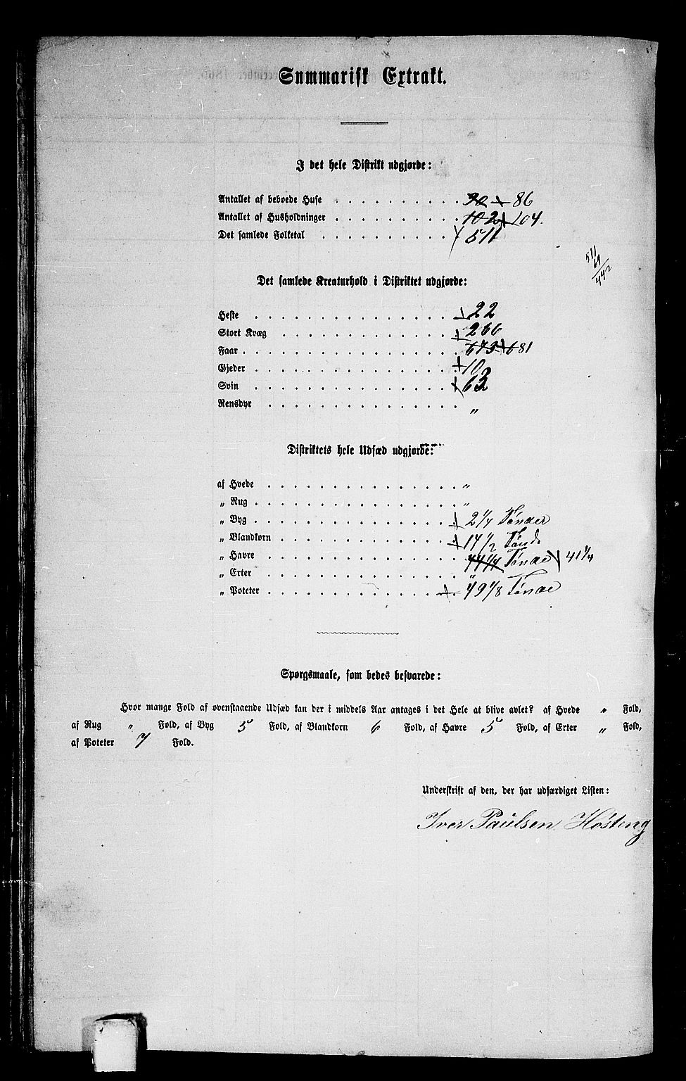 RA, 1865 census for Edøy, 1865, p. 119