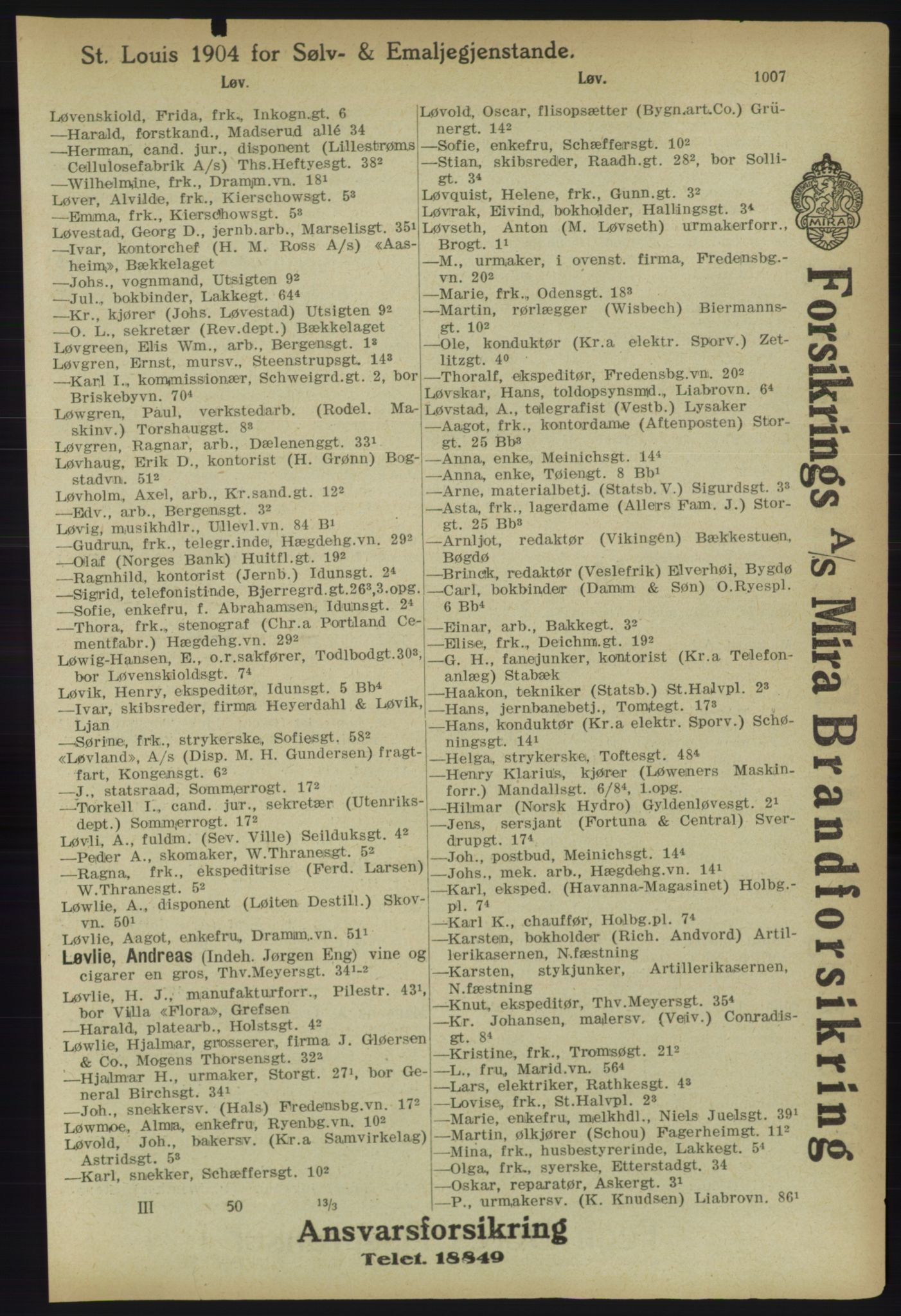 Kristiania/Oslo adressebok, PUBL/-, 1918, p. 1032