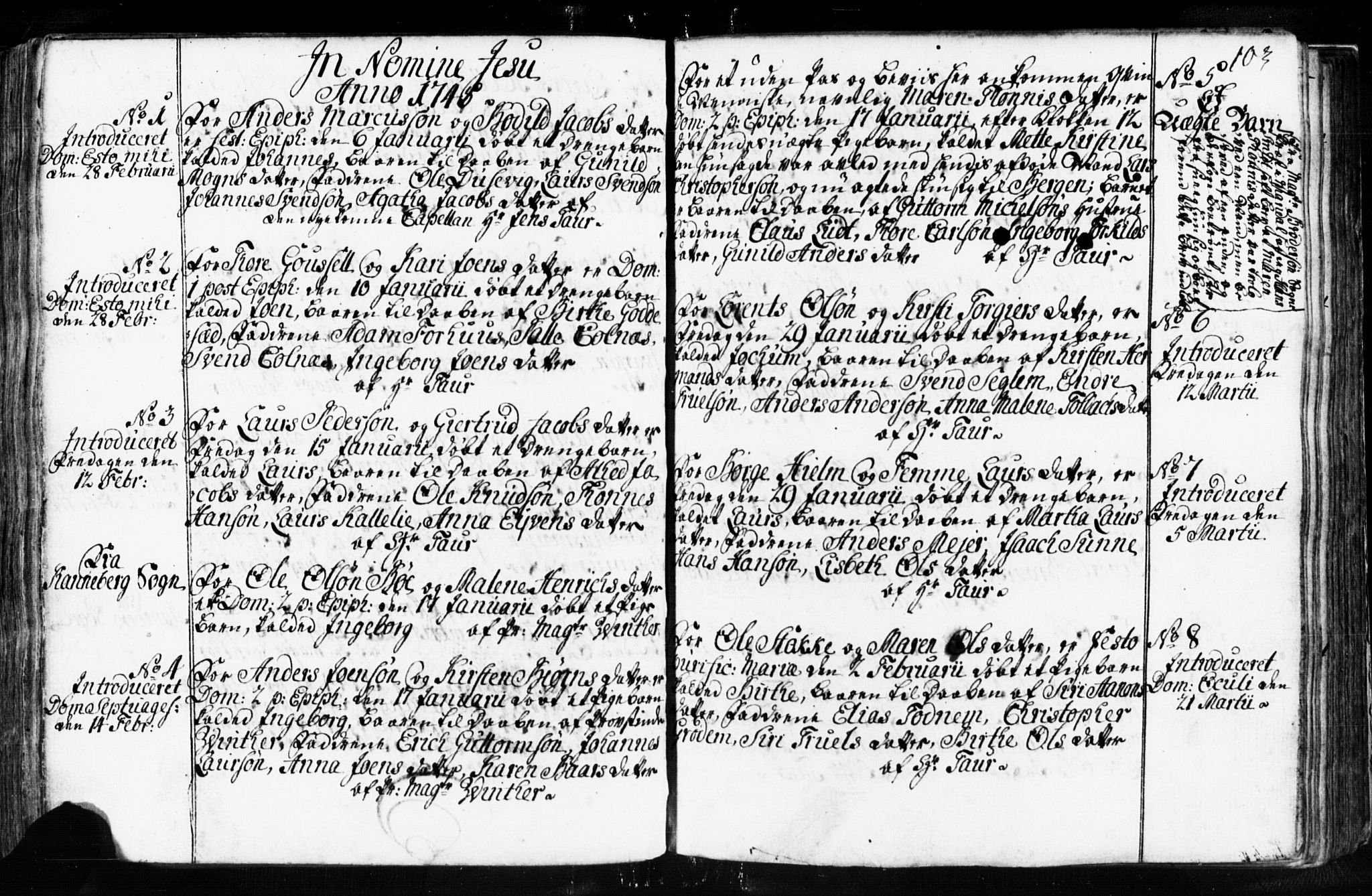 Domkirken sokneprestkontor, SAST/A-101812/001/30/30BB/L0003: Parish register (copy) no. B 3, 1733-1751, p. 103