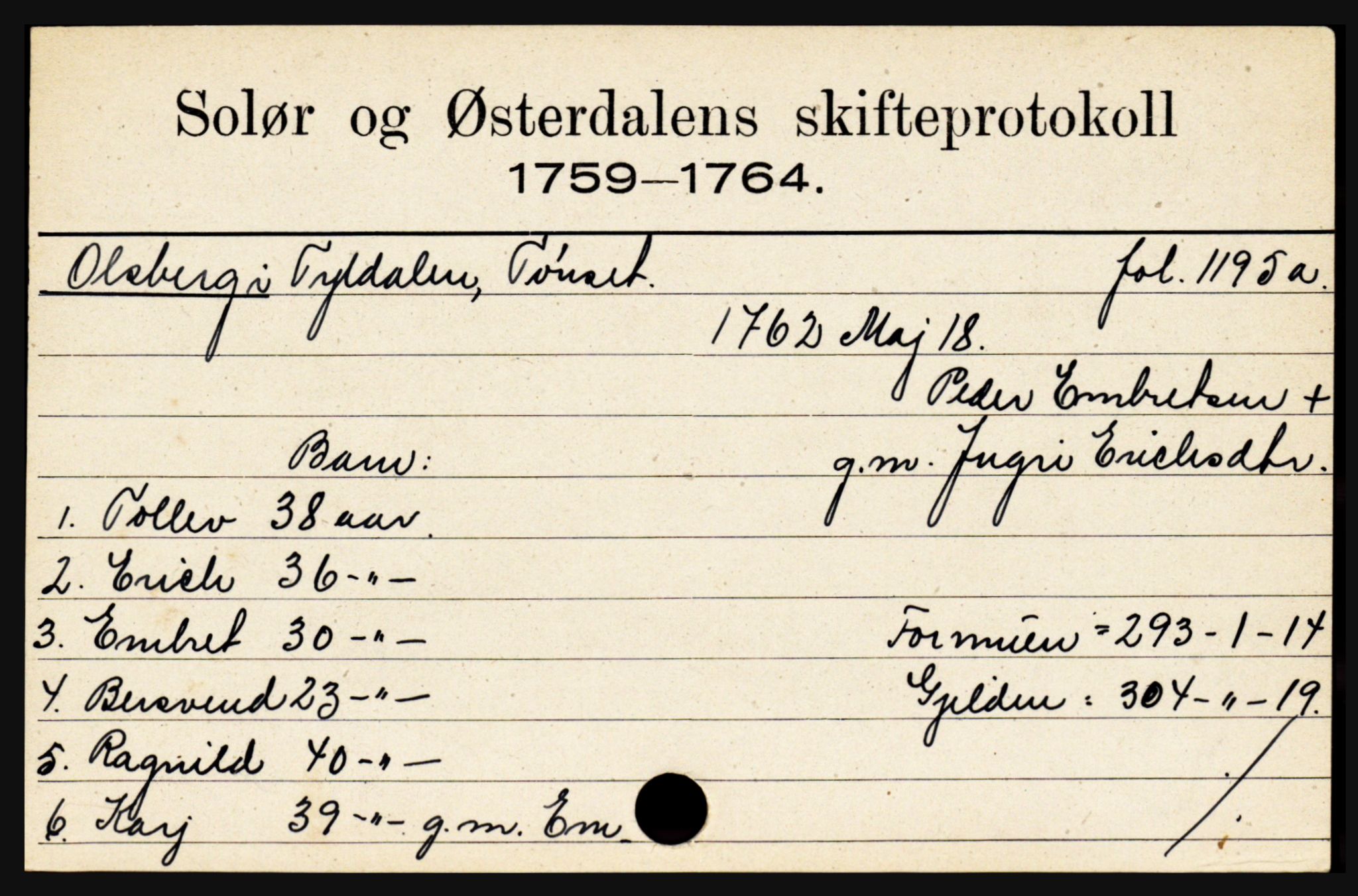 Solør og Østerdalen sorenskriveri, SAH/TING-024/J, 1716-1774, p. 4371