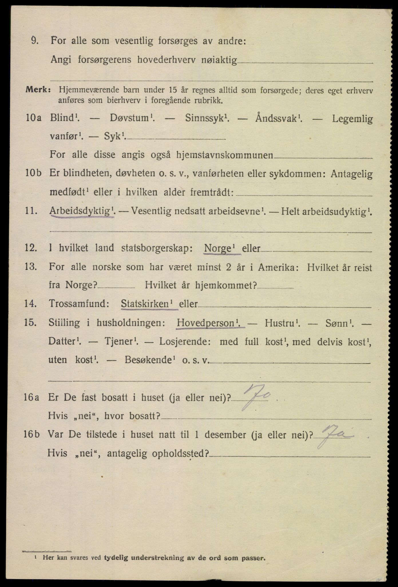 SAK, 1920 census for Arendal, 1920, p. 29793