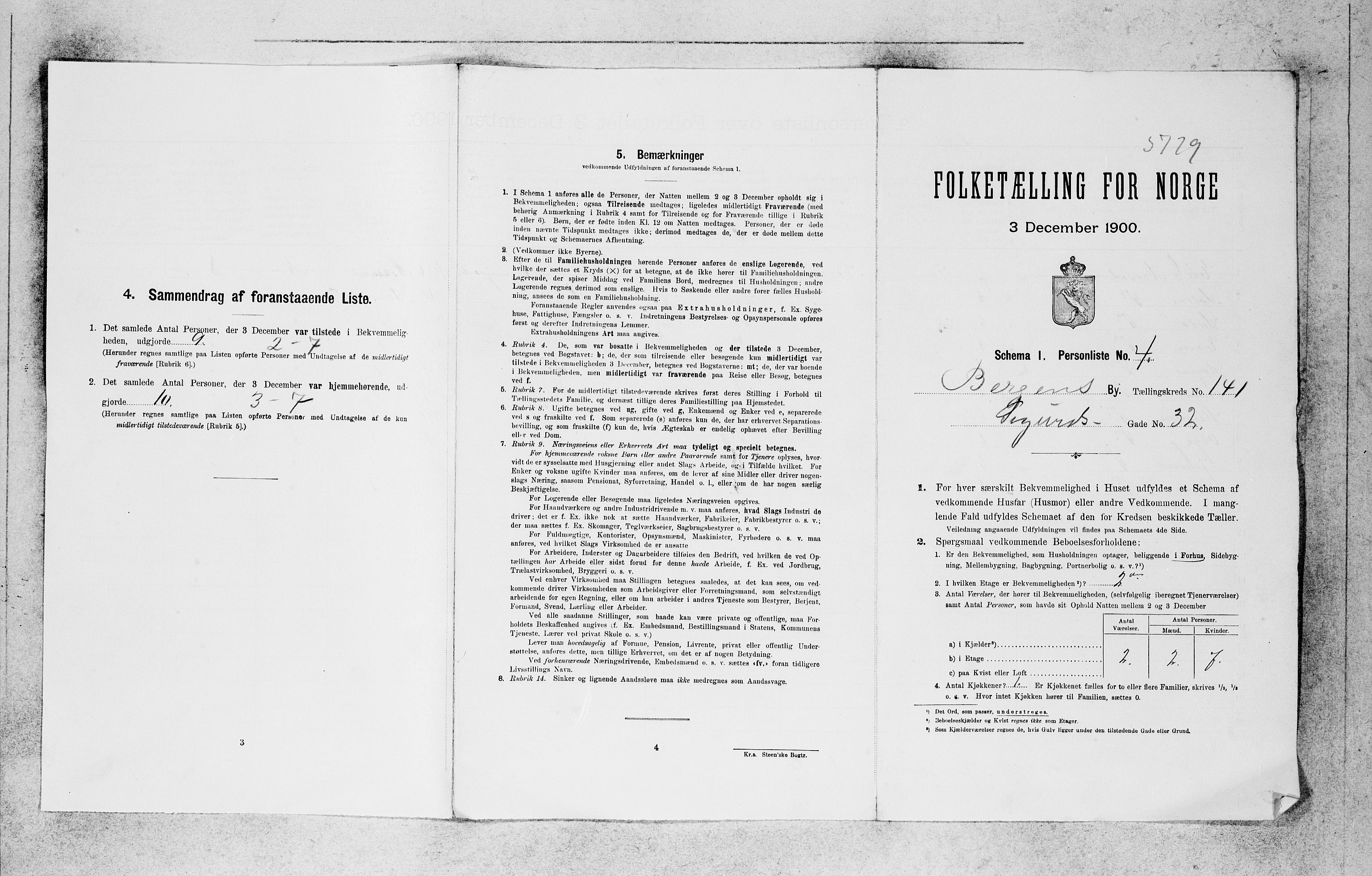 SAB, 1900 census for Bergen, 1900, p. 28938