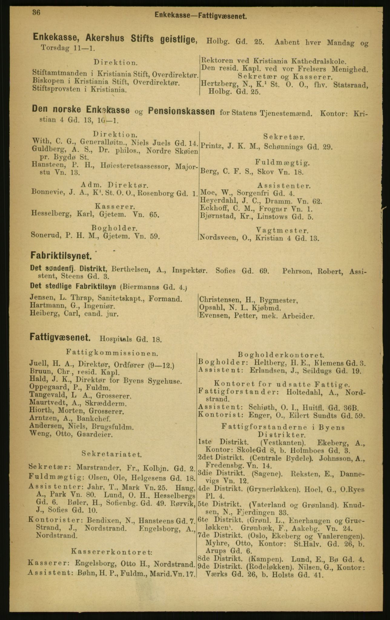 Kristiania/Oslo adressebok, PUBL/-, 1897, p. 36