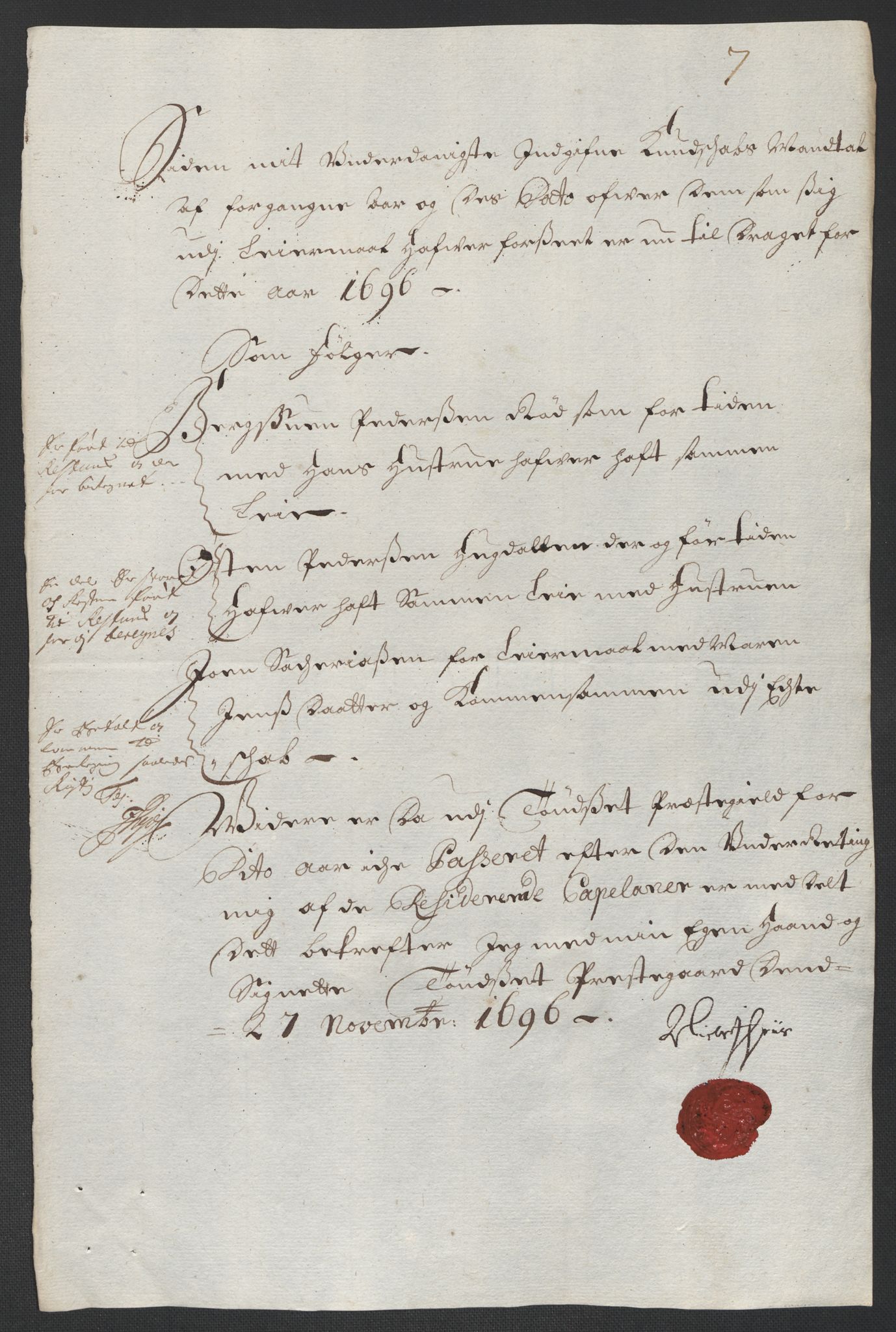 Rentekammeret inntil 1814, Reviderte regnskaper, Fogderegnskap, RA/EA-4092/R13/L0834: Fogderegnskap Solør, Odal og Østerdal, 1696, p. 208