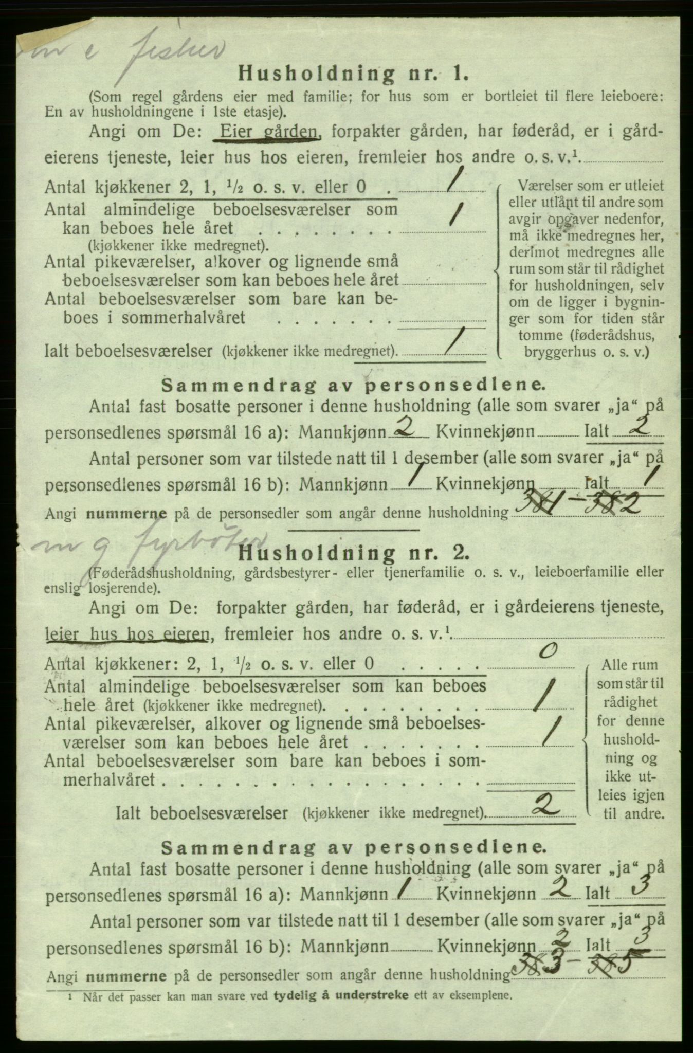 SAB, 1920 census for Askøy, 1920, p. 2722