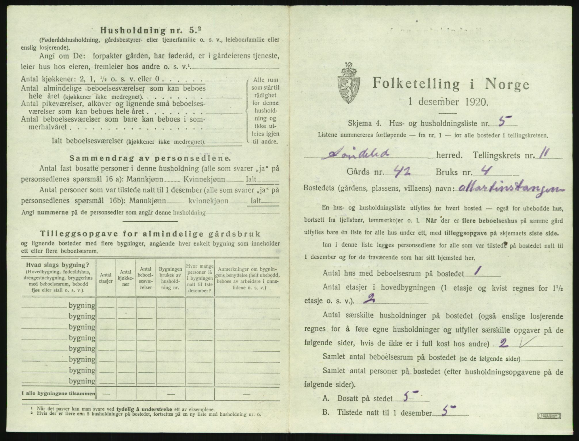 SAK, 1920 census for Søndeled, 1920, p. 901