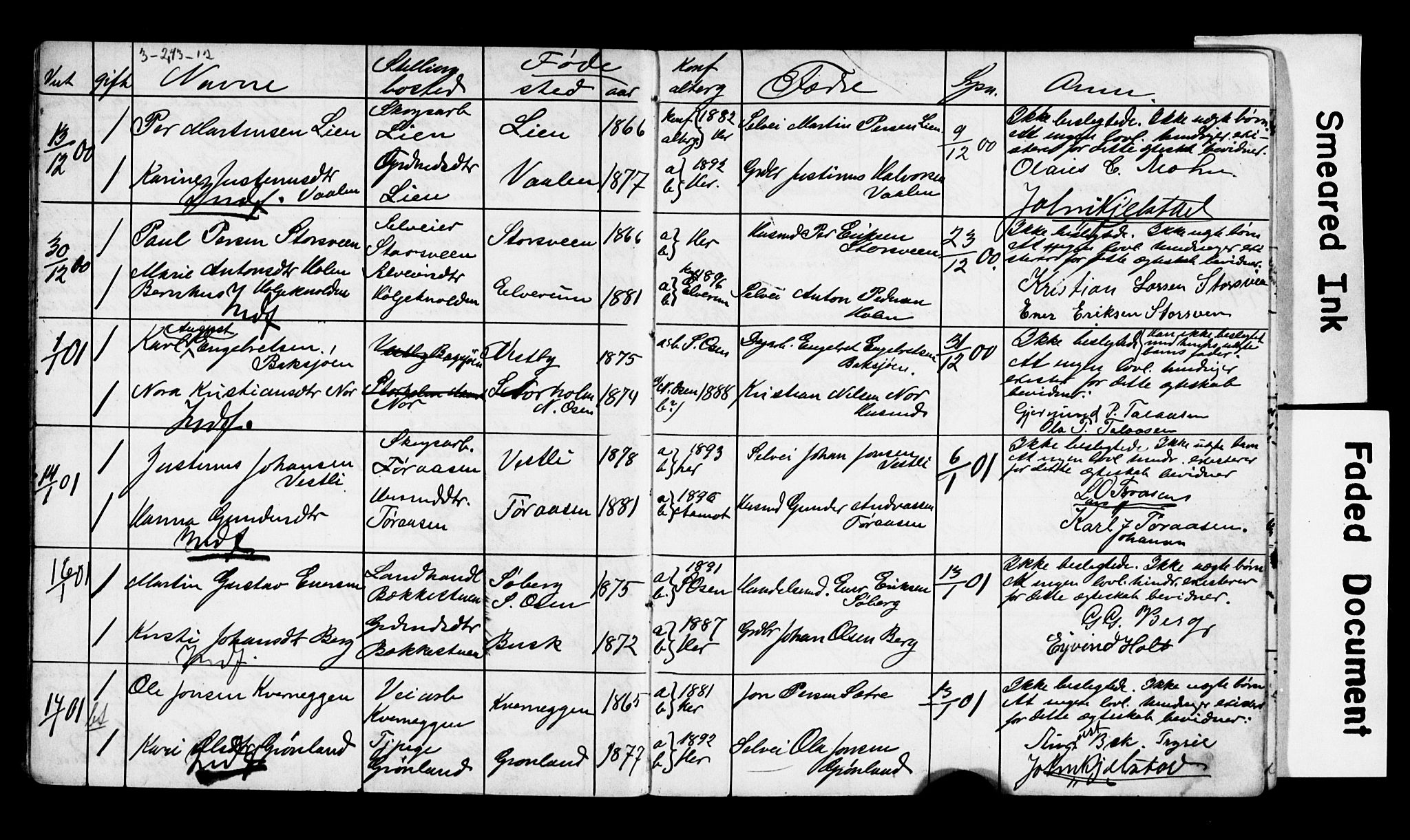 Trysil prestekontor, AV/SAH-PREST-046/I/Ie: Banns register no. 2, 1900-1914