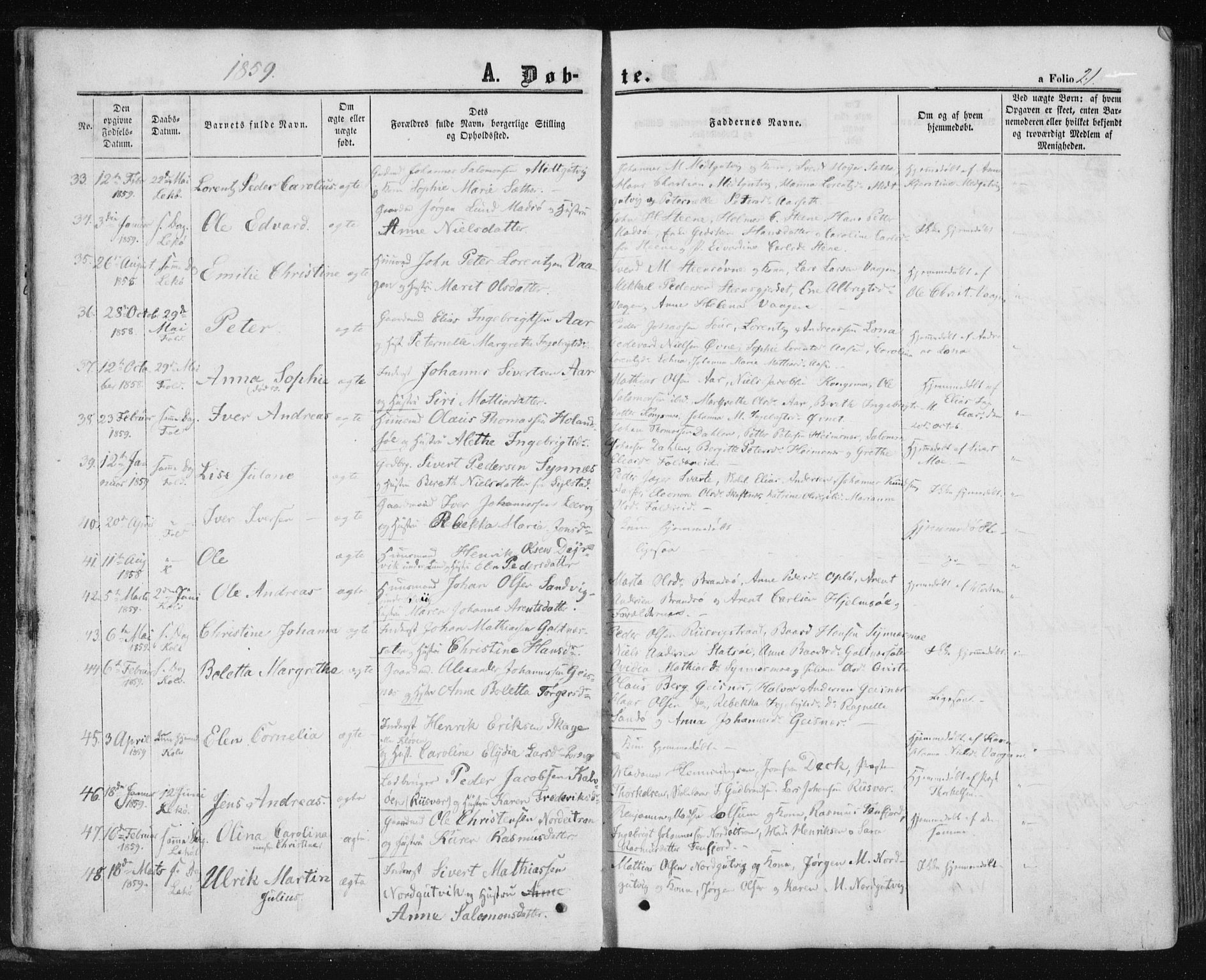 Ministerialprotokoller, klokkerbøker og fødselsregistre - Nord-Trøndelag, AV/SAT-A-1458/780/L0641: Parish register (official) no. 780A06, 1857-1874, p. 21