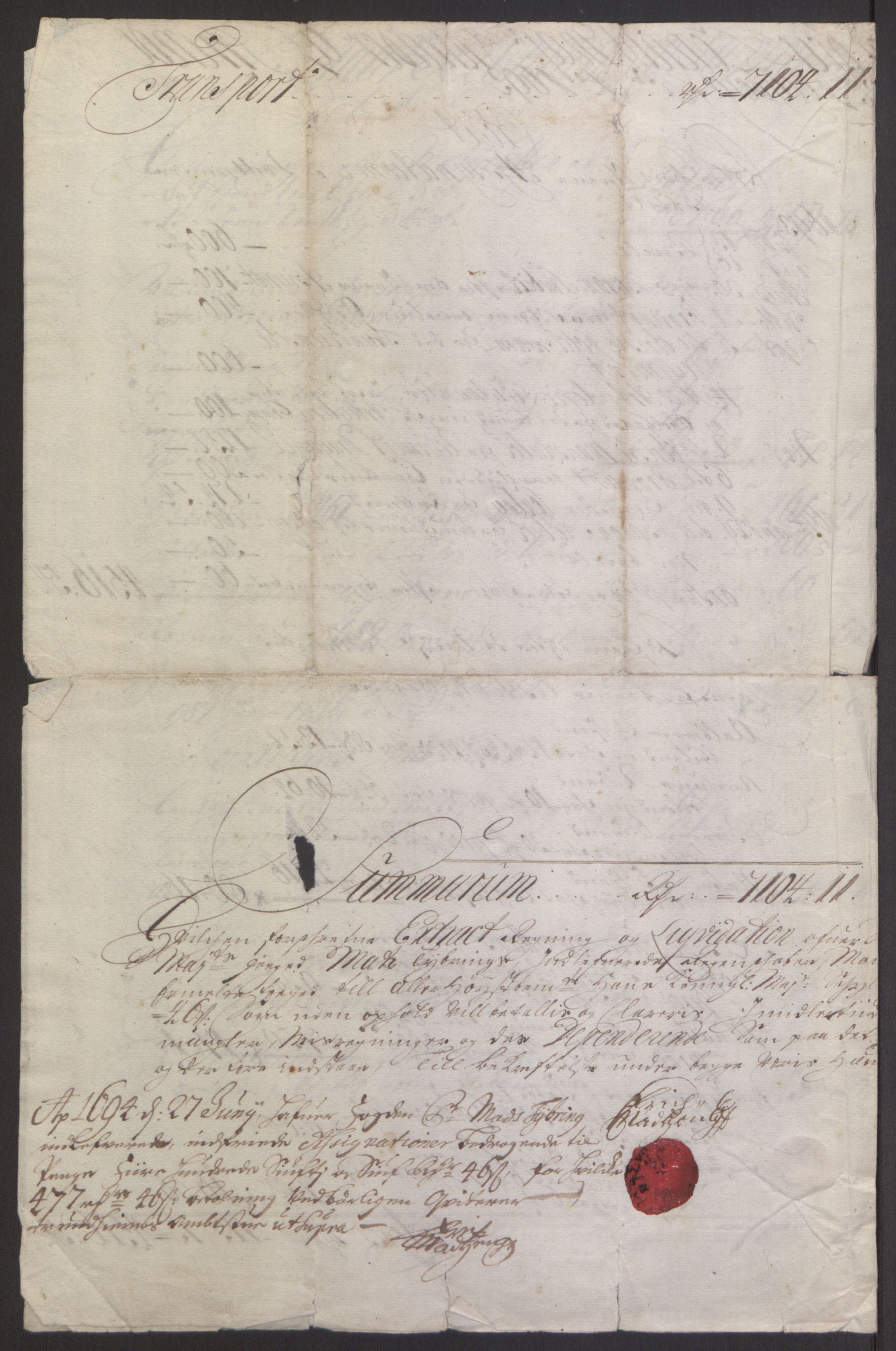 Rentekammeret inntil 1814, Reviderte regnskaper, Fogderegnskap, RA/EA-4092/R61/L4104: Fogderegnskap Strinda og Selbu, 1693-1694, p. 20