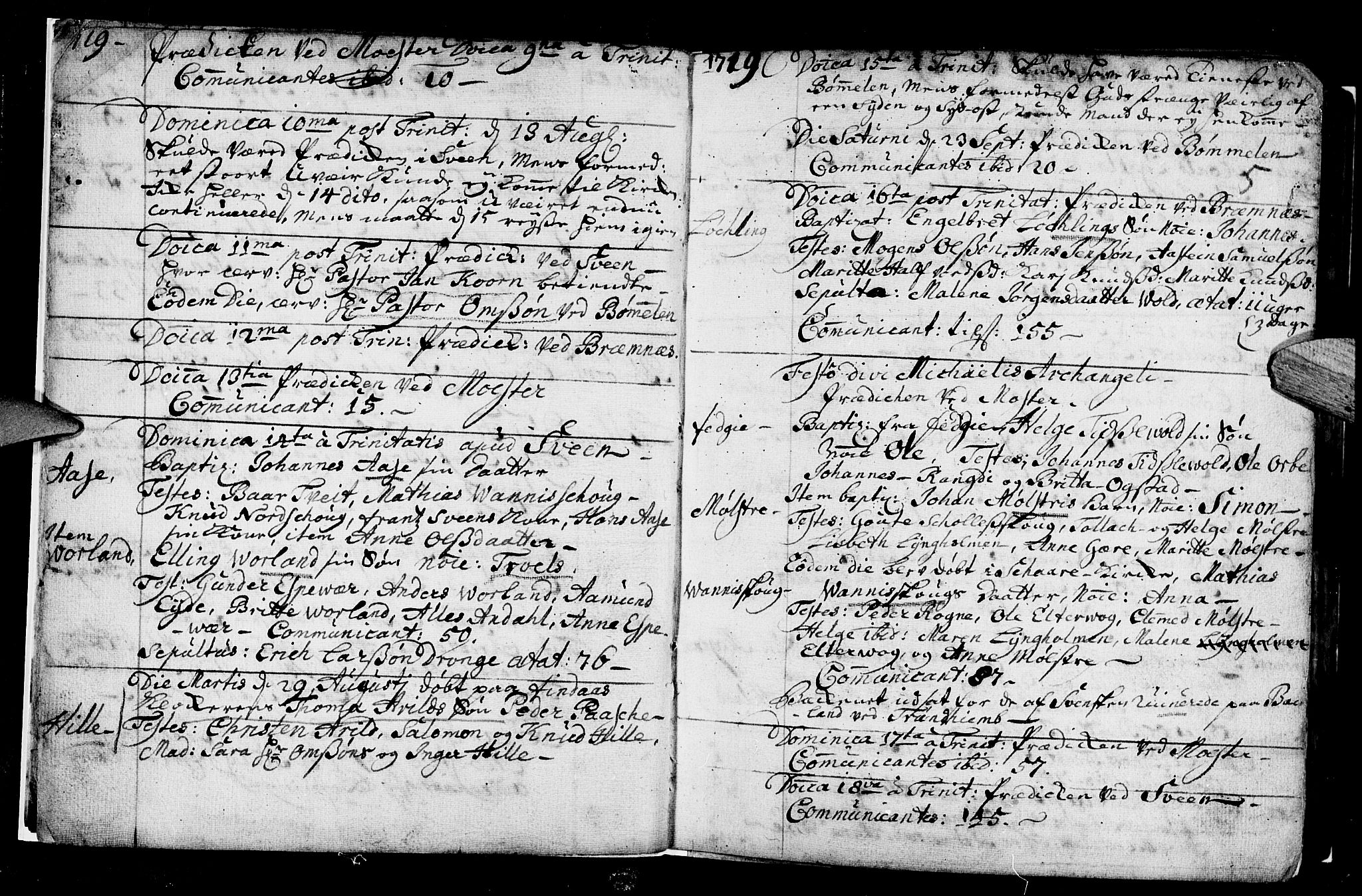 Finnås sokneprestembete, AV/SAB-A-99925/H/Ha/Haa/Haaa/L0001: Parish register (official) no. A 1, 1718-1744, p. 5