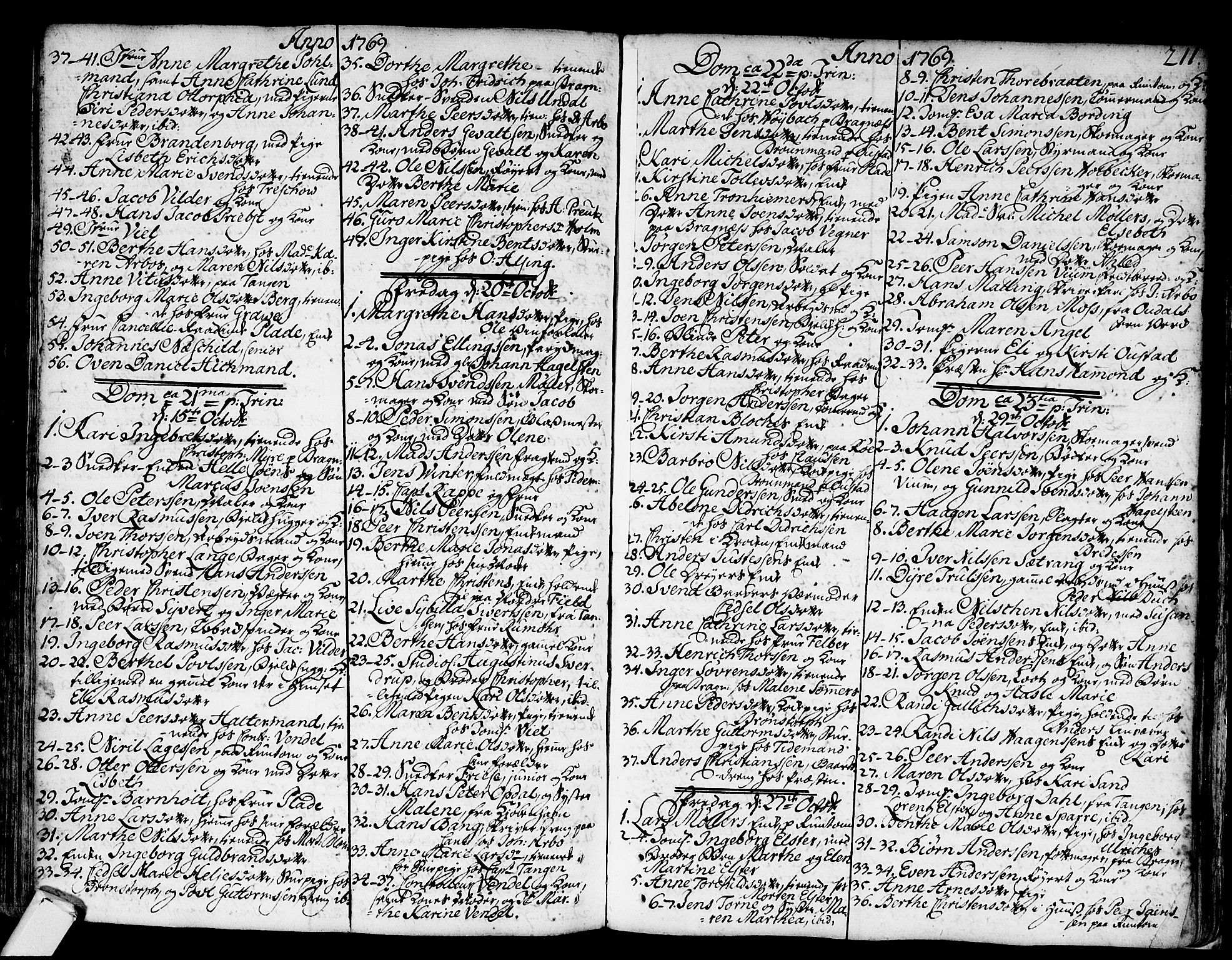 Strømsø kirkebøker, SAKO/A-246/F/Fa/L0008: Parish register (official) no. I 8, 1748-1774, p. 211