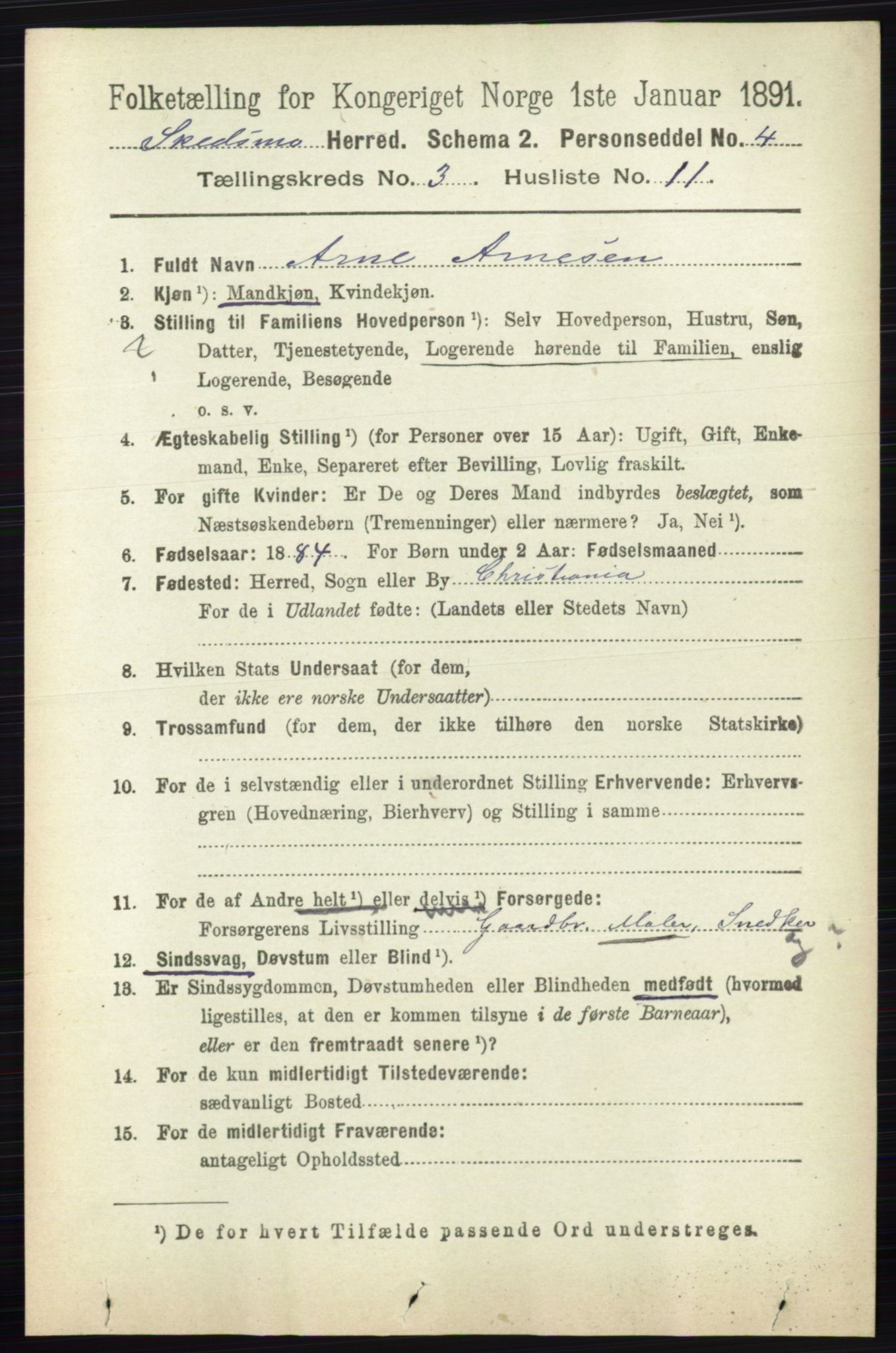 RA, 1891 census for 0231 Skedsmo, 1891, p. 1359
