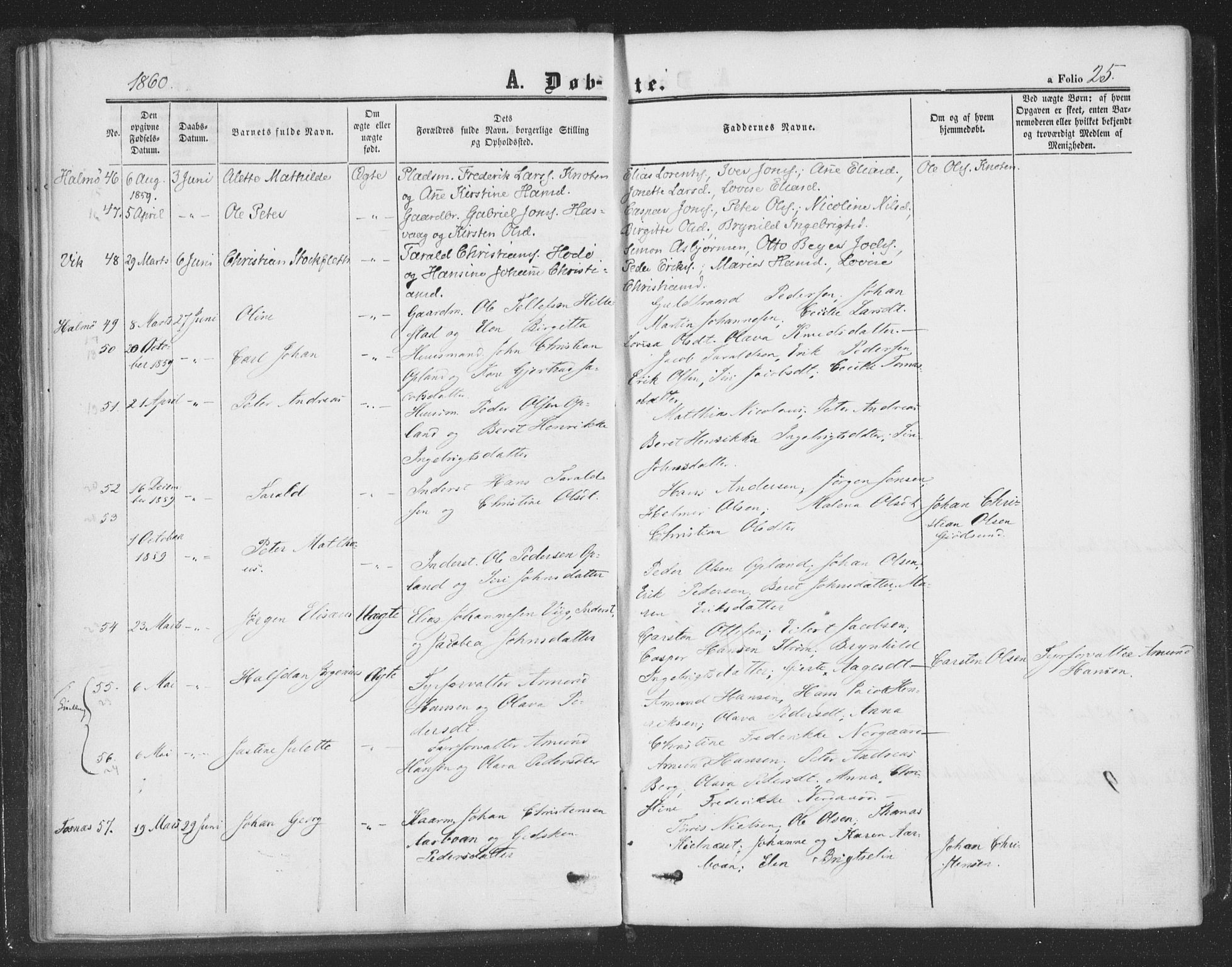 Ministerialprotokoller, klokkerbøker og fødselsregistre - Nord-Trøndelag, AV/SAT-A-1458/773/L0615: Parish register (official) no. 773A06, 1857-1870, p. 25