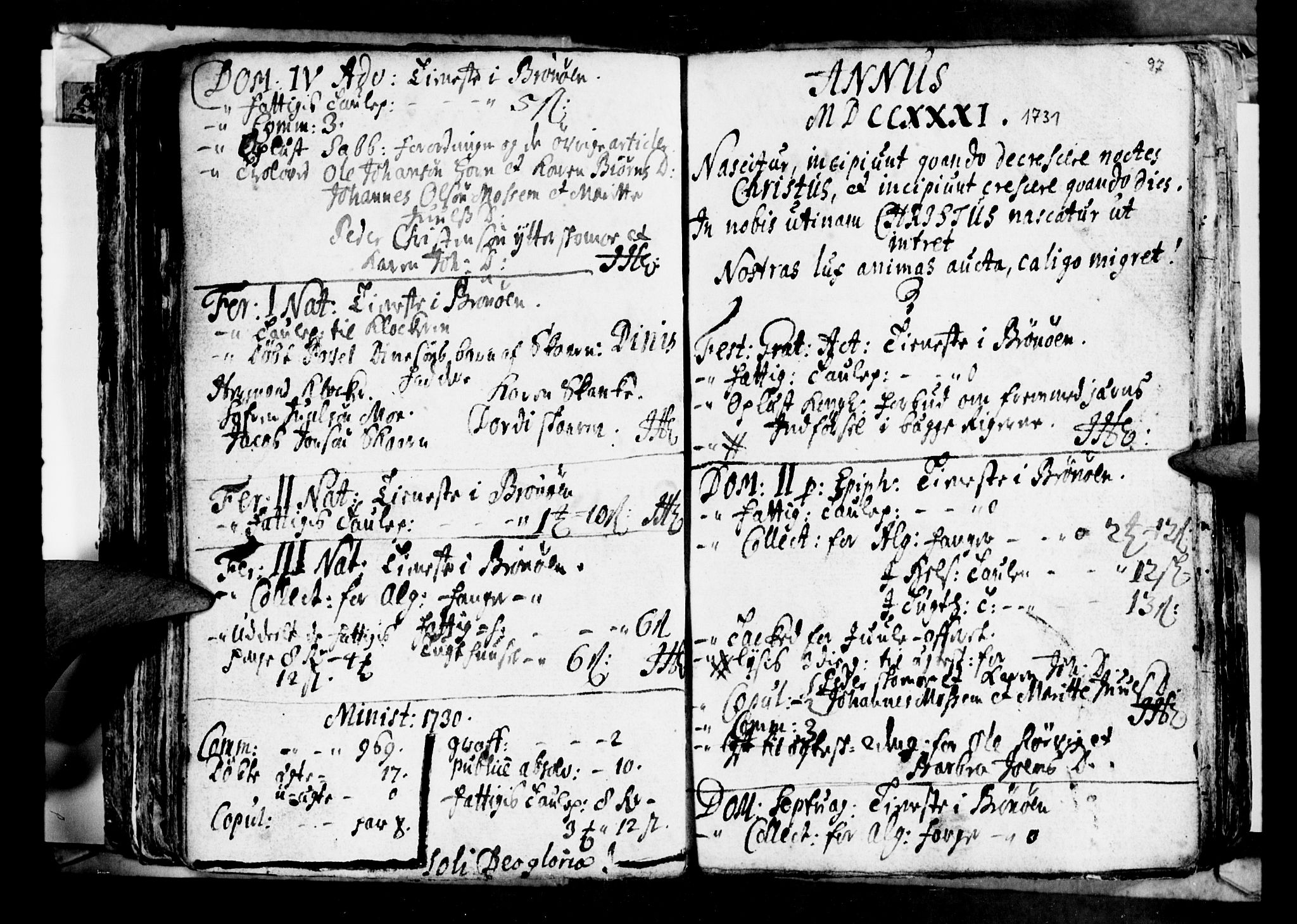 Ministerialprotokoller, klokkerbøker og fødselsregistre - Nordland, SAT/A-1459/813/L0194: Parish register (official) no. 813A04, 1719-1758, p. 97