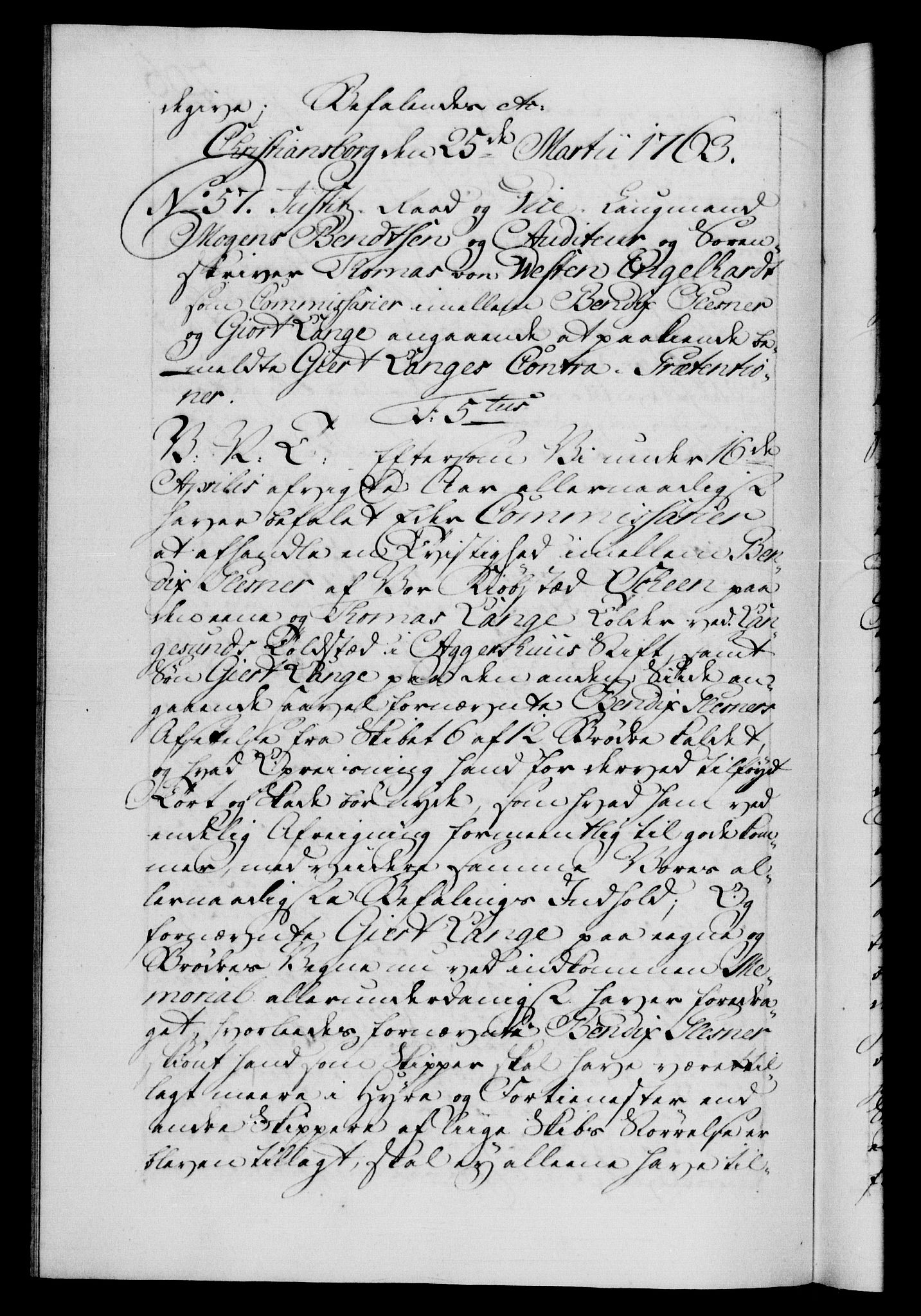 Danske Kanselli 1572-1799, AV/RA-EA-3023/F/Fc/Fca/Fcab/L0037: Norske tegnelser, 1762-1766, p. 206b