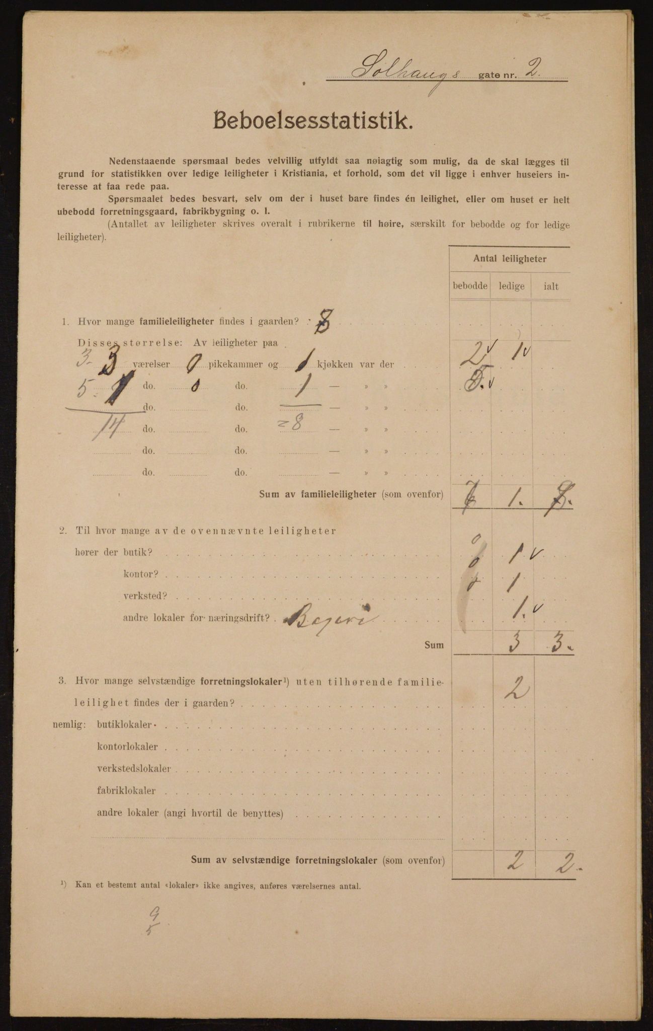 OBA, Municipal Census 1910 for Kristiania, 1910, p. 94734