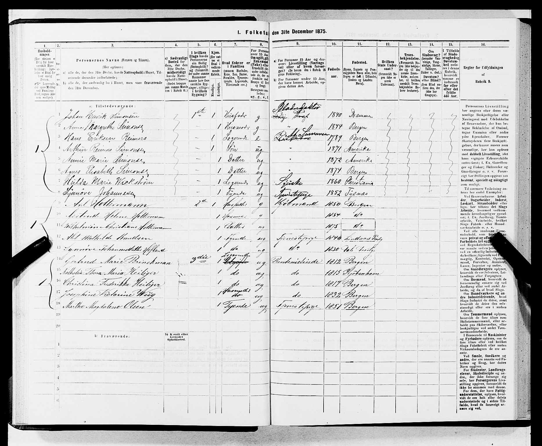 SAB, 1875 census for 1301 Bergen, 1875, p. 3387