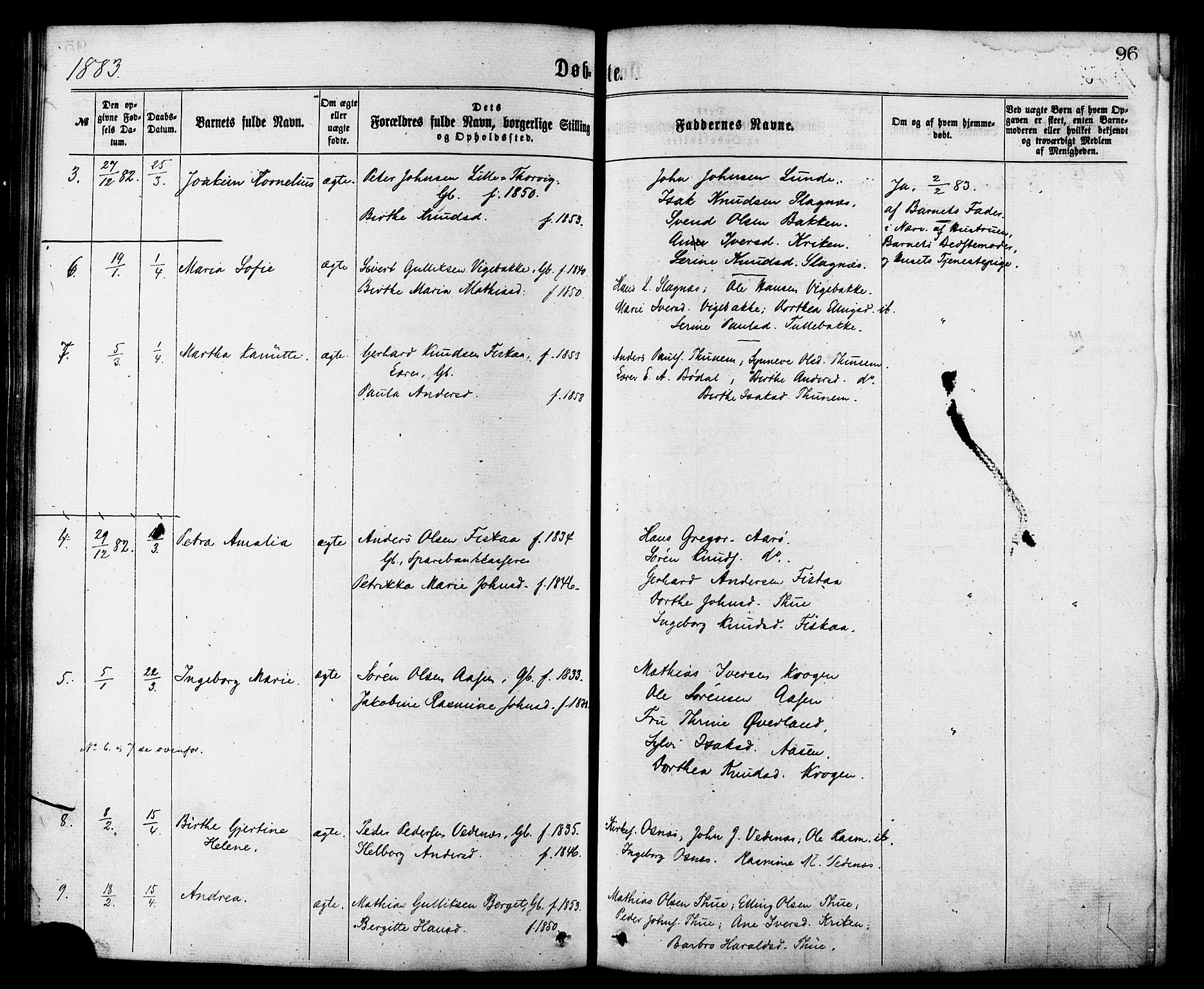 Ministerialprotokoller, klokkerbøker og fødselsregistre - Møre og Romsdal, AV/SAT-A-1454/501/L0007: Parish register (official) no. 501A07, 1868-1884, p. 96