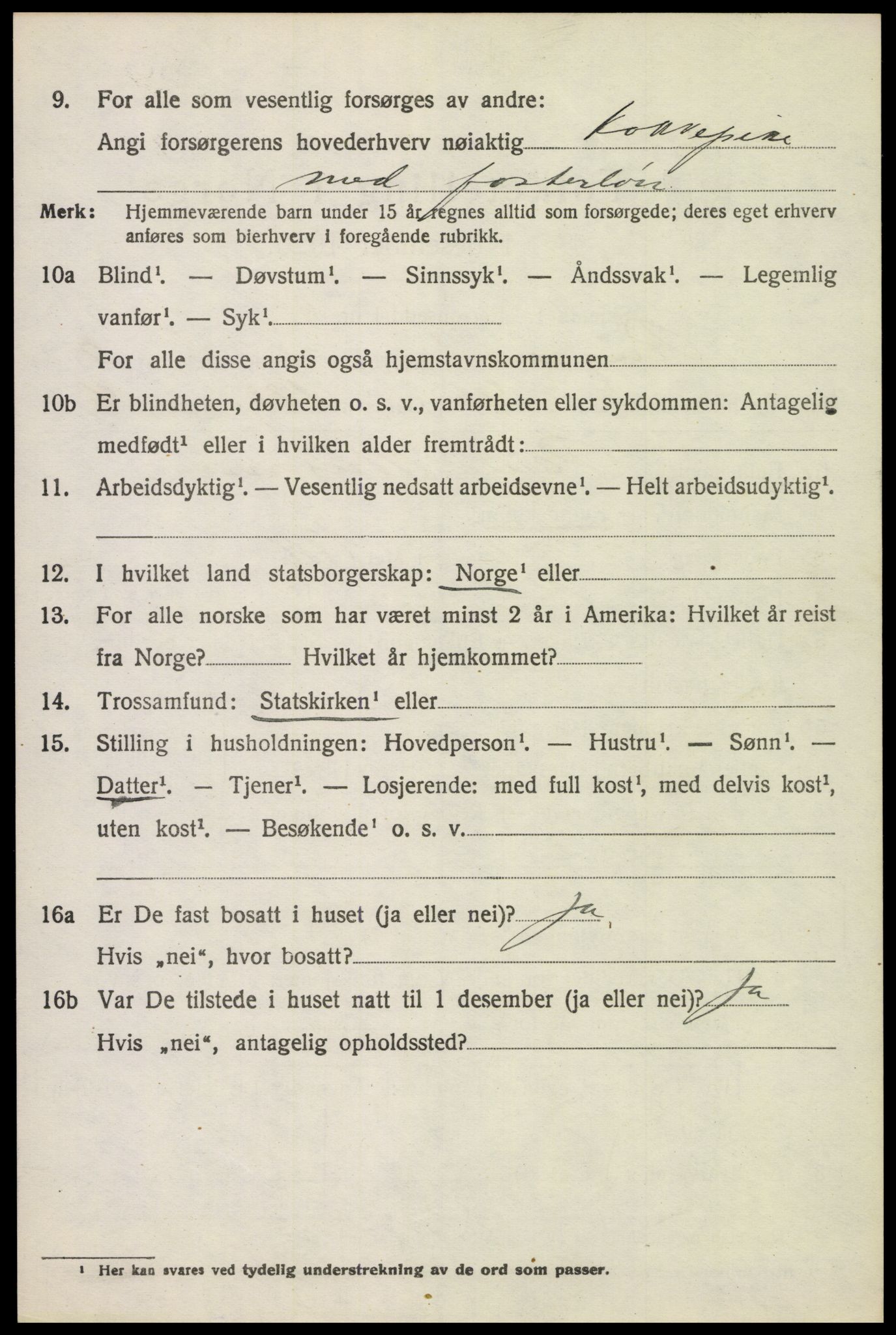 SAH, 1920 census for Ringsaker, 1920, p. 6889