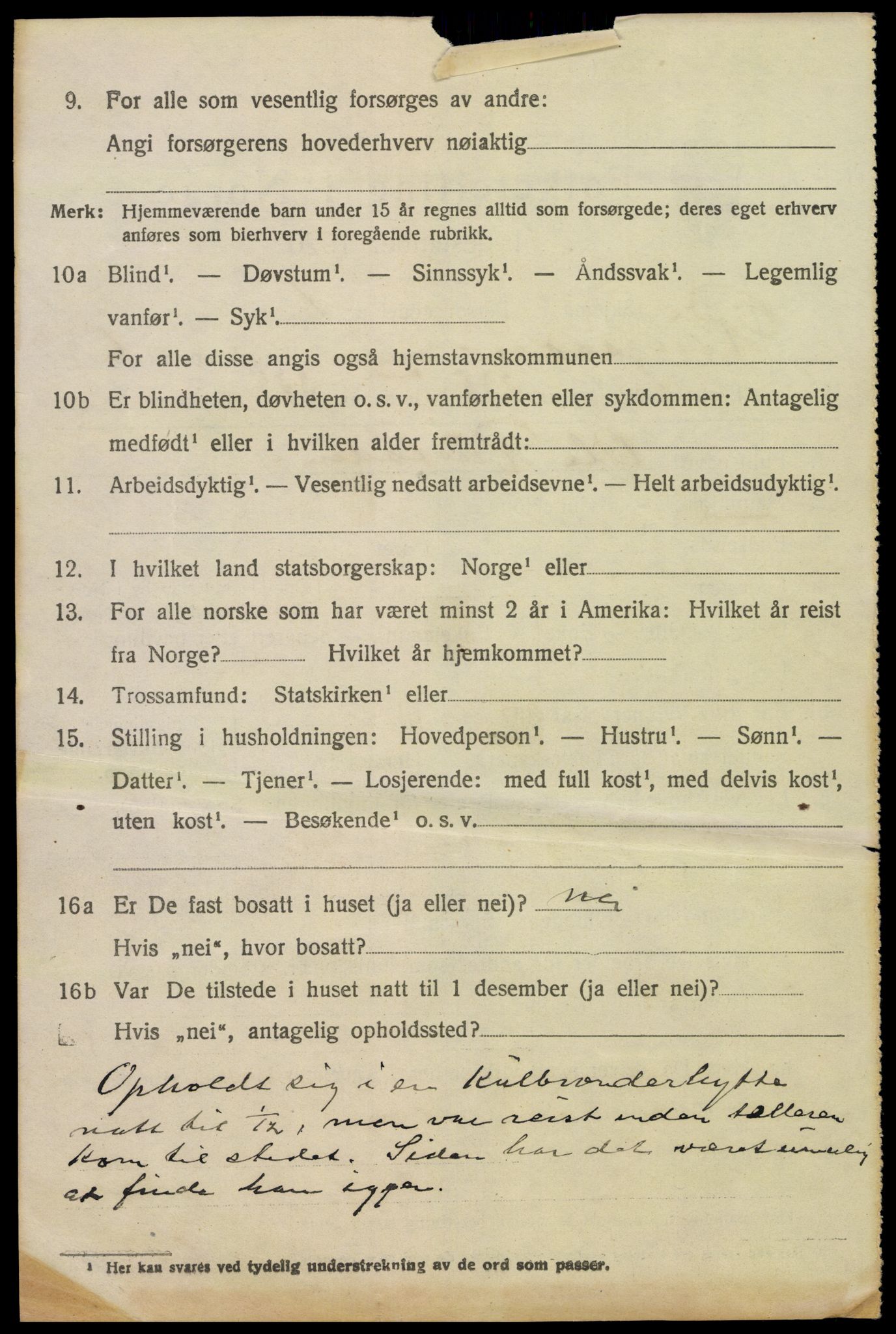 SAH, 1920 census for Ringsaker, 1920, p. 15089