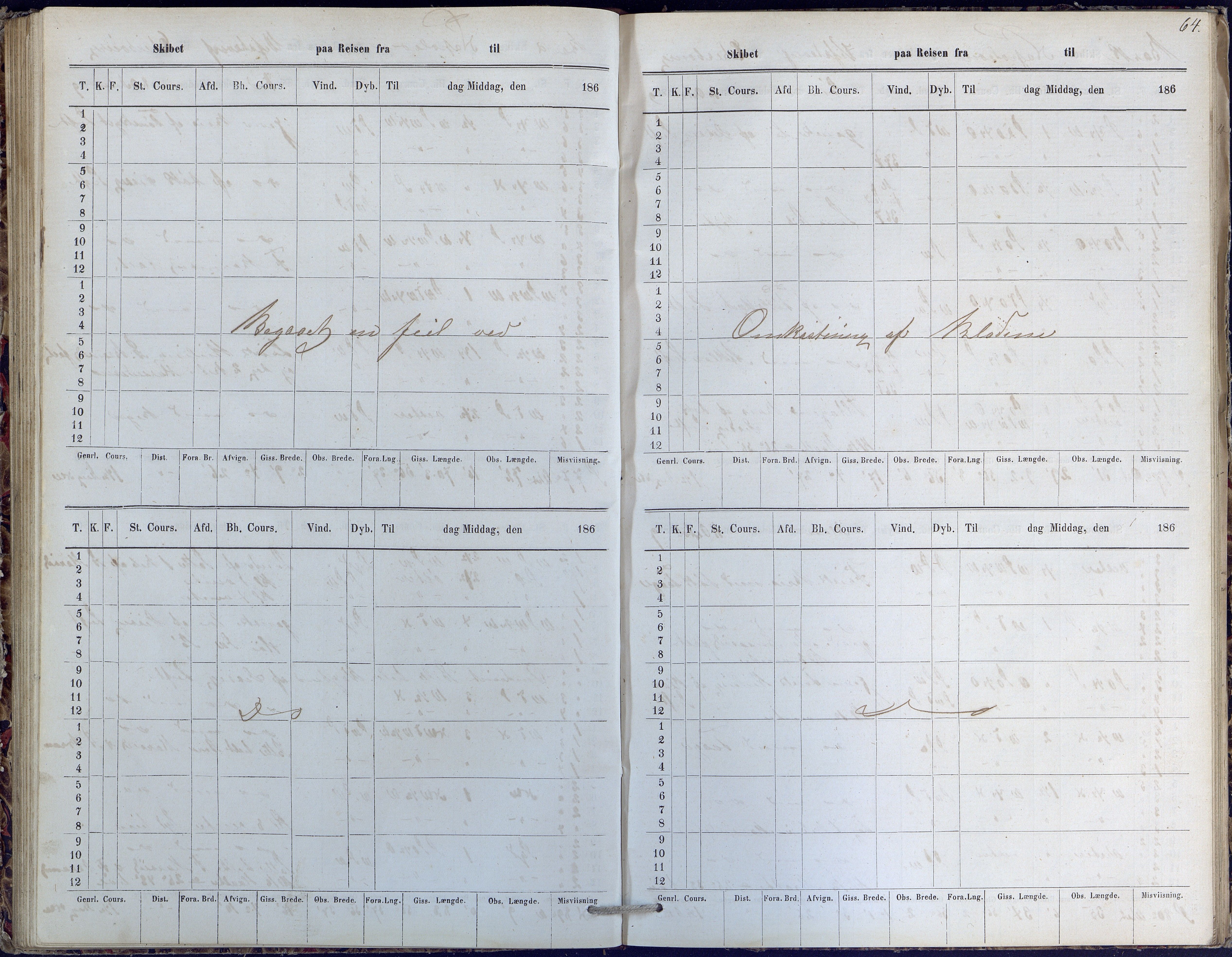 Fartøysarkivet, AAKS/PA-1934/F/L0222: Napoleon (bark), 1849-1871, p. 64