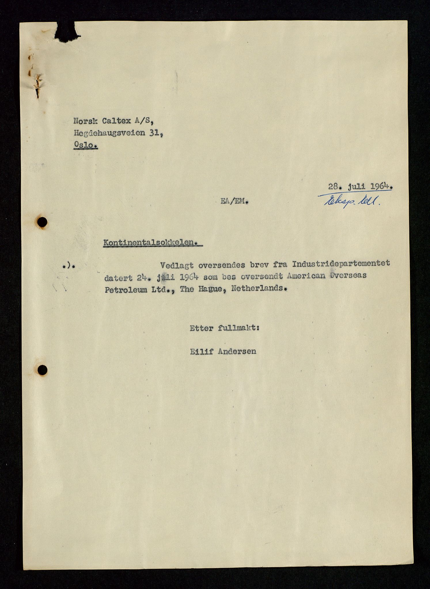 Industridepartementet, Oljekontoret, AV/SAST-A-101348/Da/L0003: Arkivnøkkel 711 Undersøkelser og utforskning, 1963-1971, p. 188