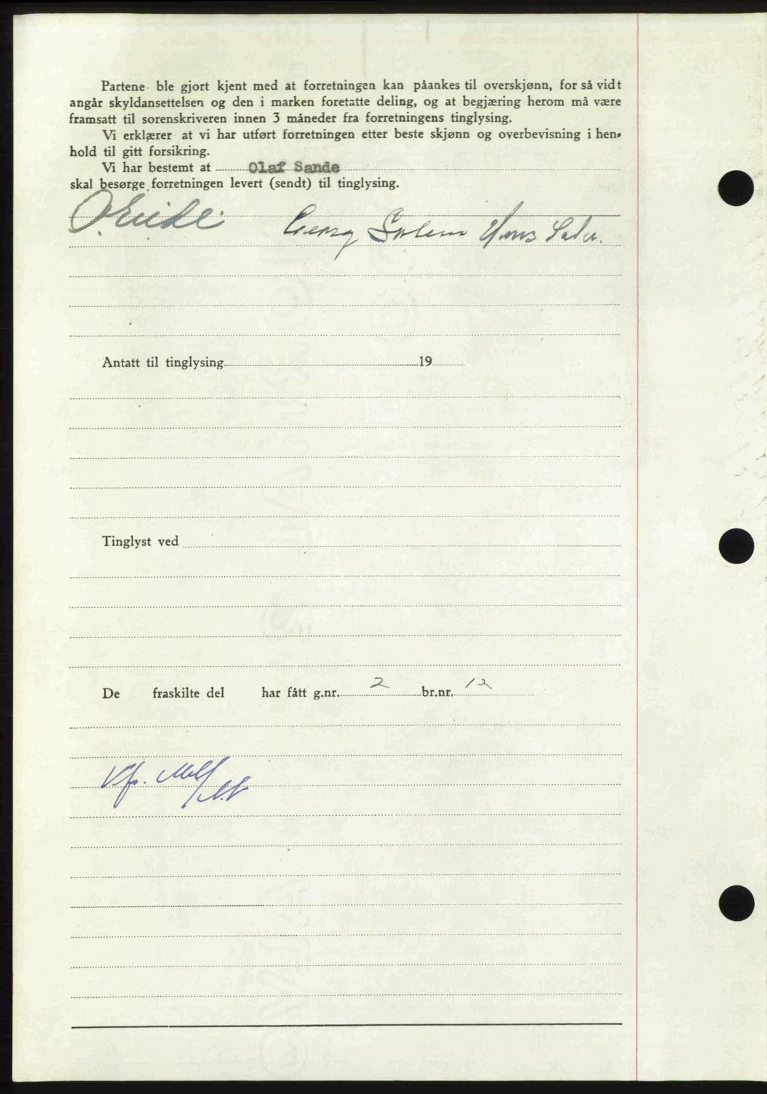 Nordmøre sorenskriveri, AV/SAT-A-4132/1/2/2Ca: Mortgage book no. A115, 1950-1950, Diary no: : 1643/1950