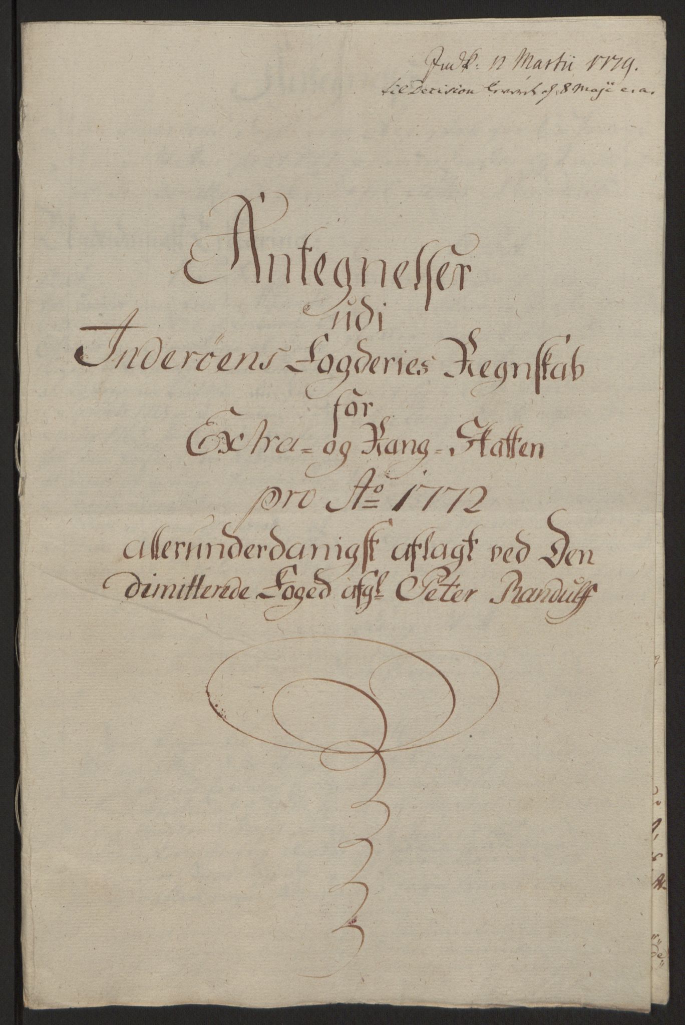 Rentekammeret inntil 1814, Reviderte regnskaper, Fogderegnskap, RA/EA-4092/R63/L4420: Ekstraskatten Inderøy, 1762-1772, p. 640