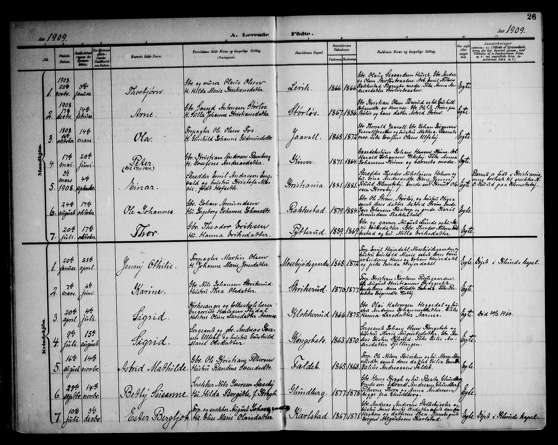 Rødenes prestekontor Kirkebøker, SAO/A-2005/F/Fa/L0011: Parish register (official) no. I 11, 1901-1910, p. 26